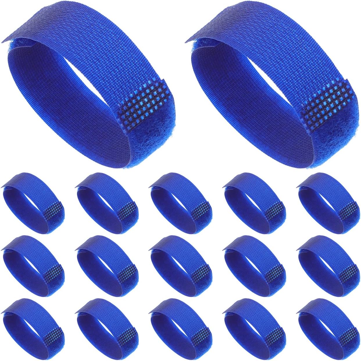 20pcs Non Slip Pet Bootie Fastener Straps Rainy Weather Paw Protector Bands for Dogs Cats Durable Blue Sock Straps for Secure Fit and Outdoor Adventures
