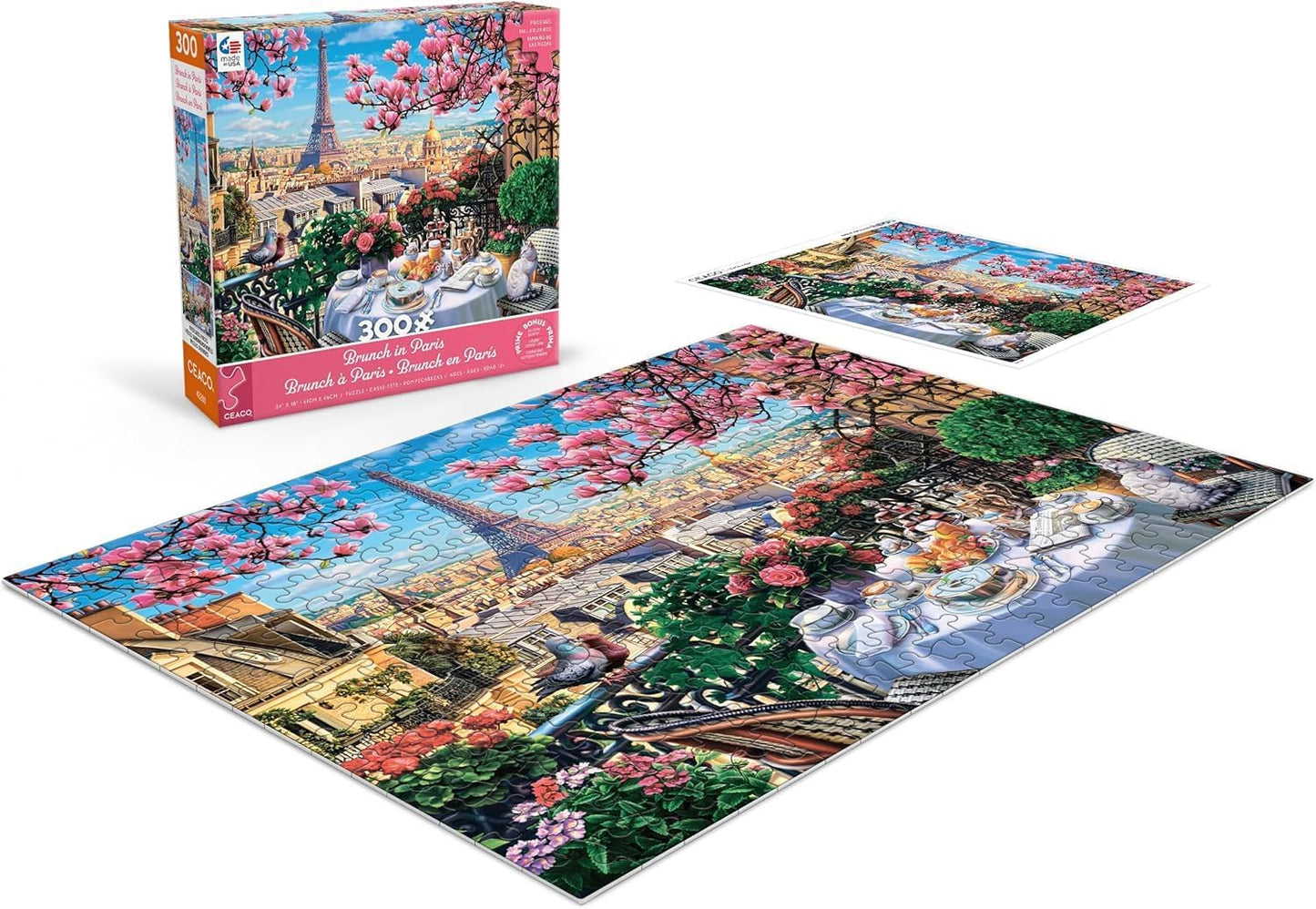 Ceaco - Brunch in Paris - 300 Oversized Piece Jigsaw Puzzle