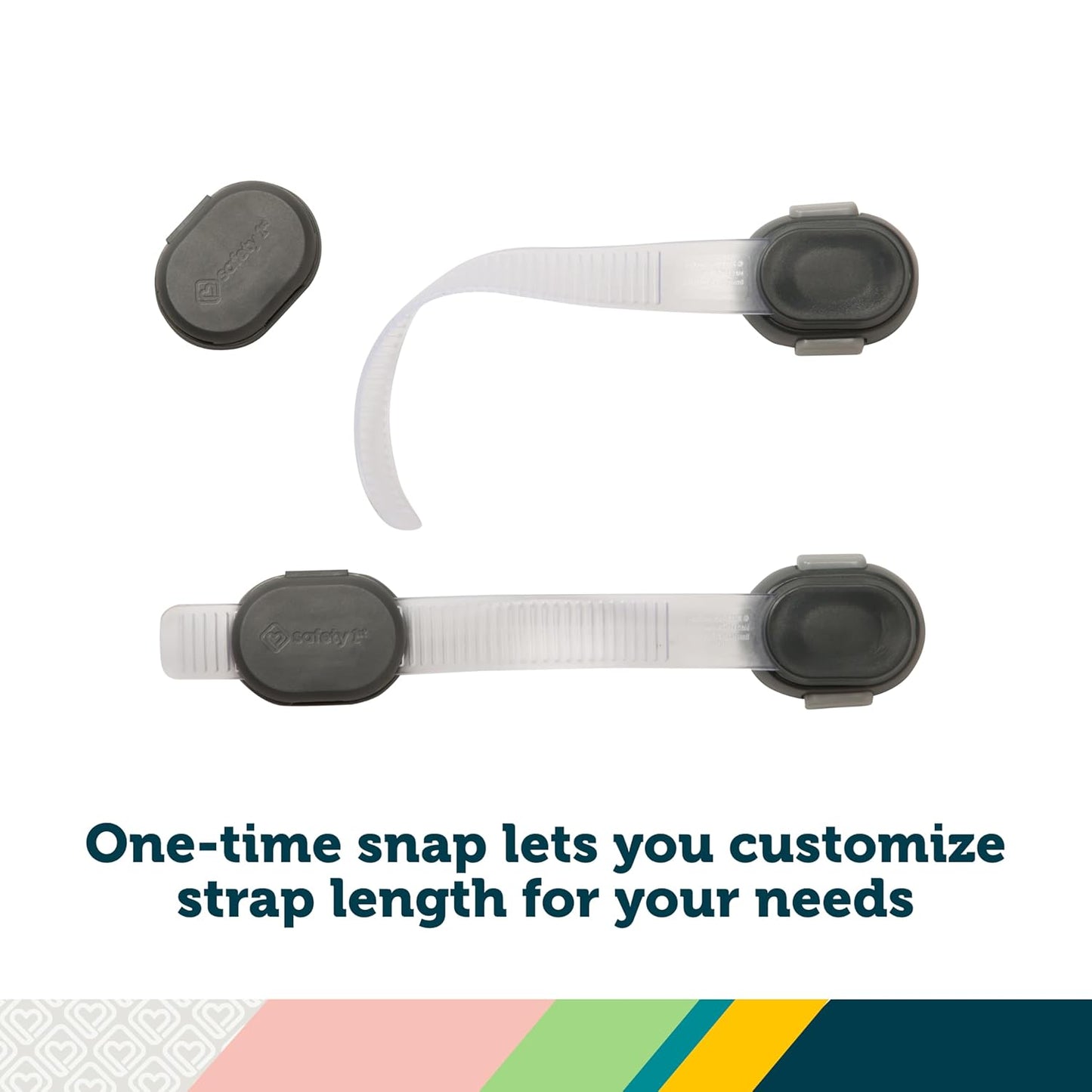 Safety 1st Custom Fit All Purpose Strap, Décor 2 Count (Pack of 1)