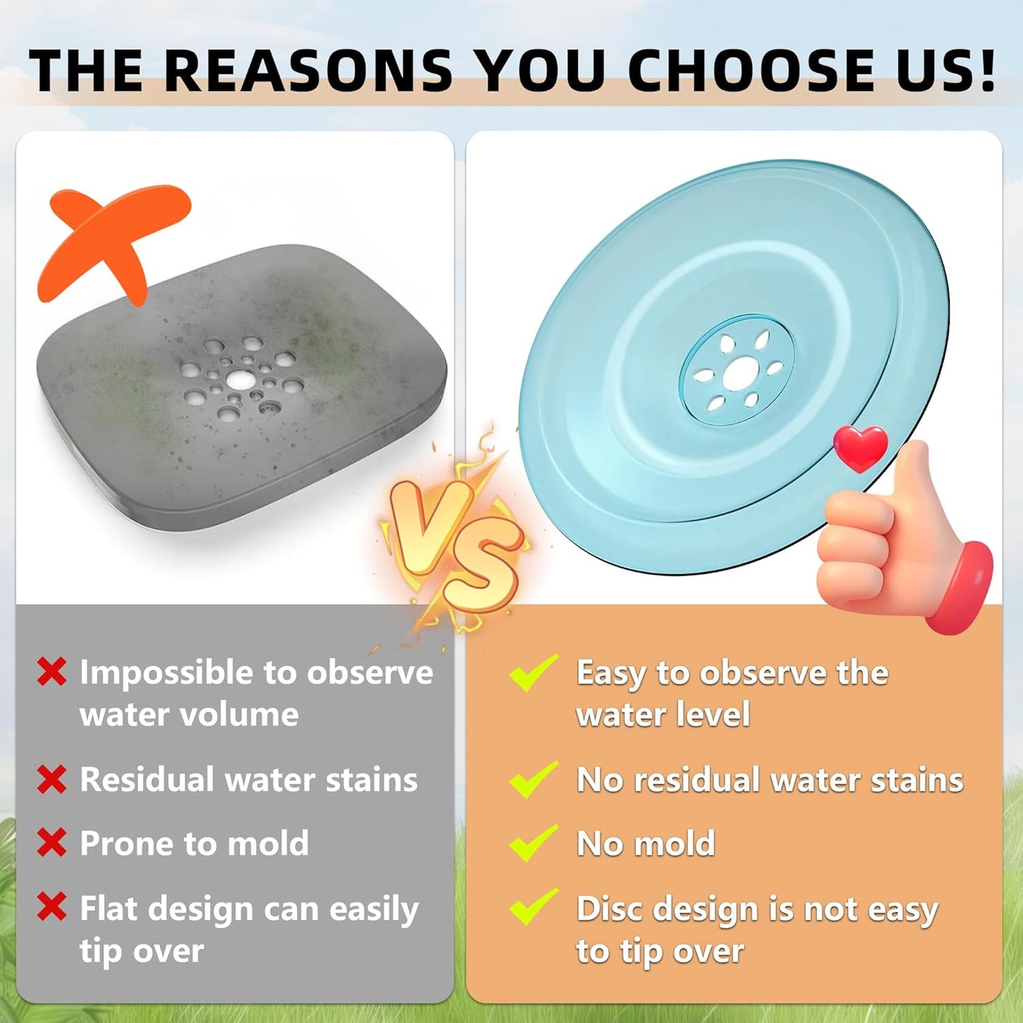 Decflow 1.2Gallon Dog Water Bowl No Spill, 4.5L Large Capacity Spill Proof Dog Bowls with Transparent Floating Disk, No Splash Slow Drinking Dog Bowl for Sloppy Messy Drinkers (Clear)