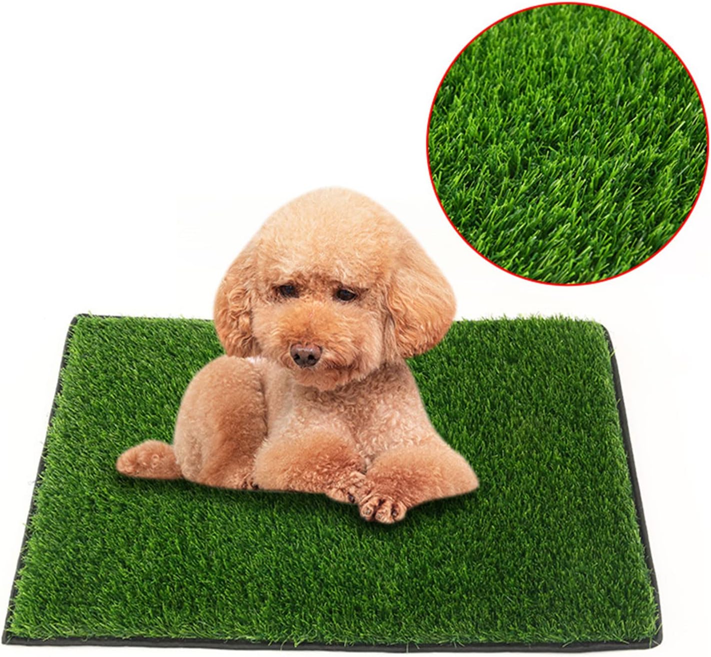 Washable Dog Grass Pee Pad Pee Grass Mats Dog Diaper Pad Pee Training Pad Reusable Urine Mats for Small Large Dog Dog Training Pads Dog Training Pads Large Dog Pee Beds, 0.46x0.585m