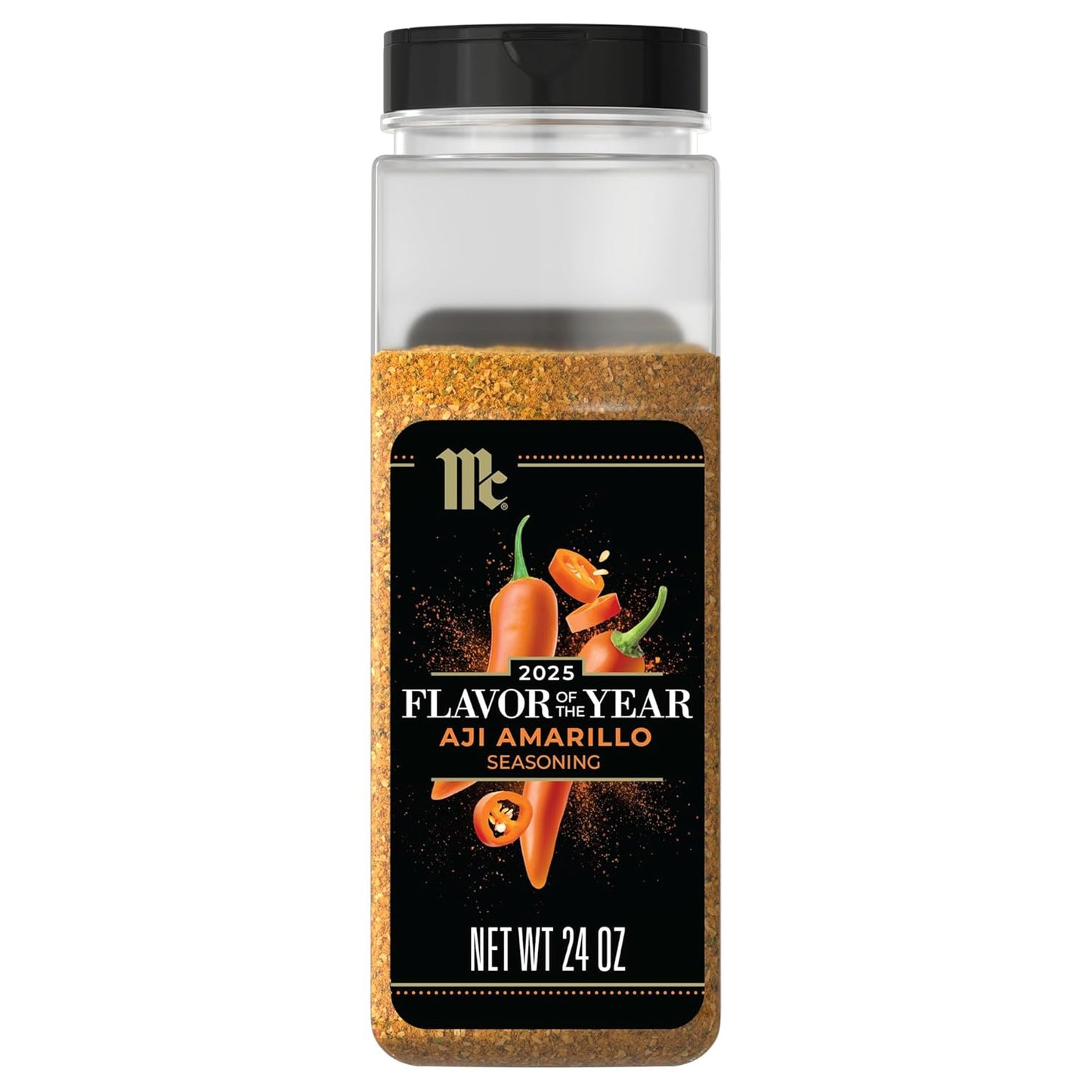 McCormick Seasoning, Aji Amarillo, 2025 Flavor of the Year, Made for Chefs, Blend of Tropical & Smoky Notes with Medium Chile Heat, For Seafood, Fish, Veggies, Poultry, Sauces, Salsa, and More, 24 oz
