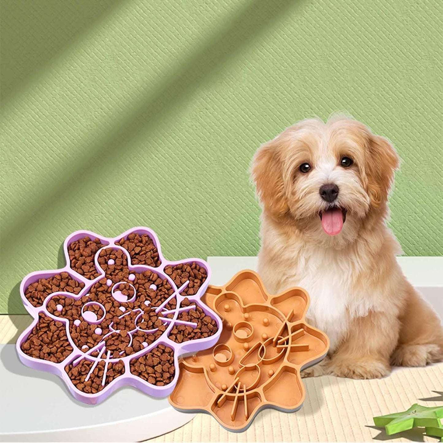 Slow Eating Big for Cat Shape Bowl Interactive Dog Bowls Prevents Obesity Slip Pet Bowl Choking