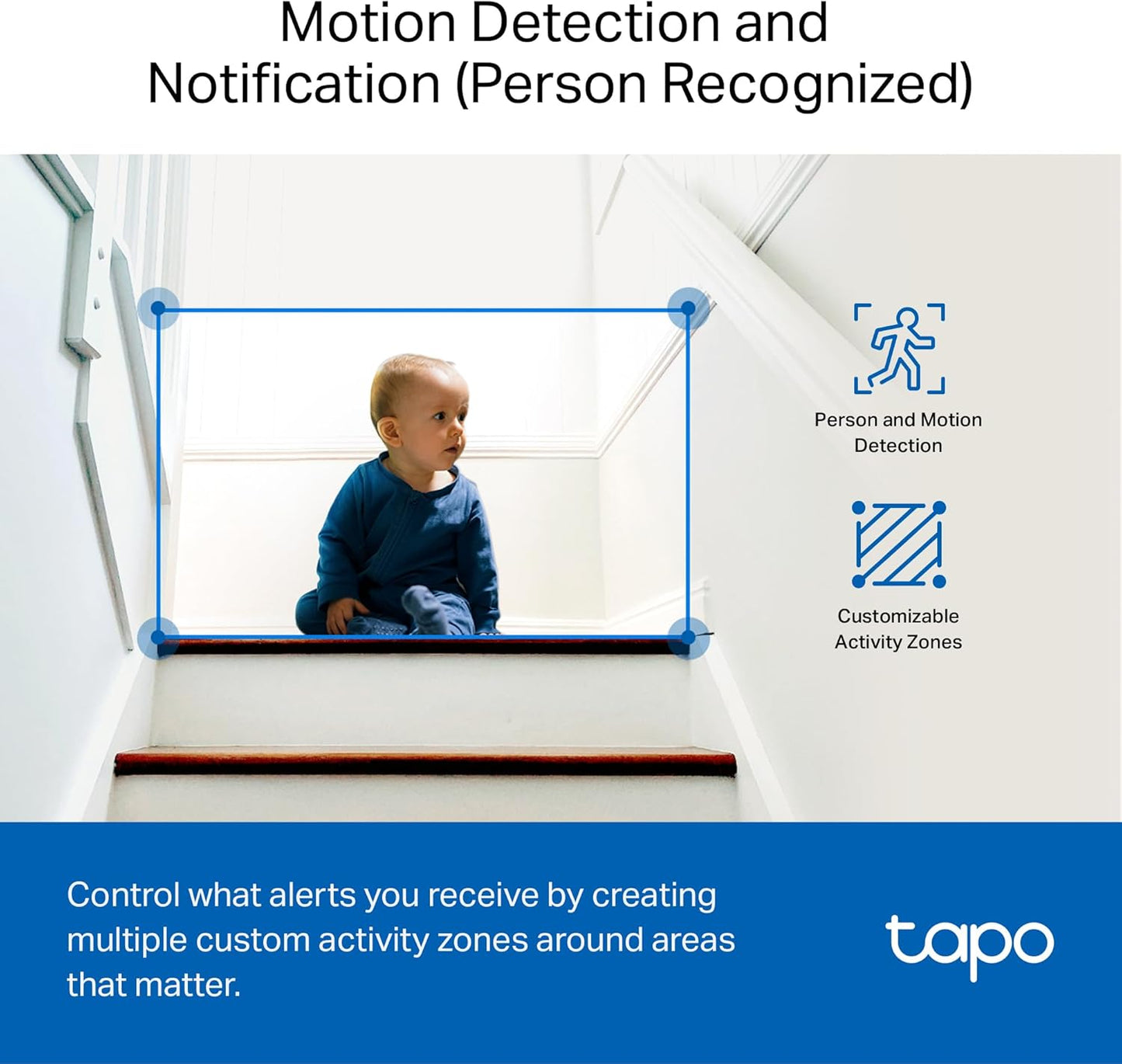 Tapo 1080P Indoor Wired Security Camera - Works as a Baby Monitor & Pet Camera, Motion Detection, 2-Way Audio, Siren, Night Vision, Subscription-Free Local Storage or Optional Cloud, C101