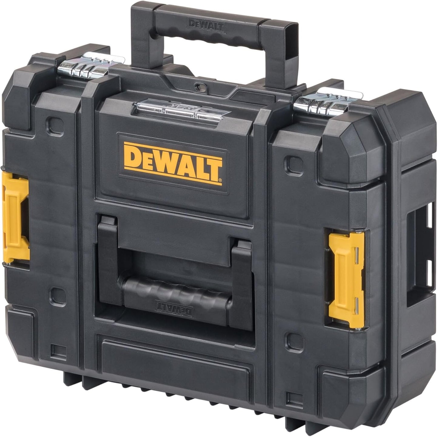 DEWALT TSTAK II Tool Box, Flat Top Tool Storage Case, Organizer Box Holds Up To 66 lbs, Flexible Platforms for Stacking, 13 Inch (DWST17807)
