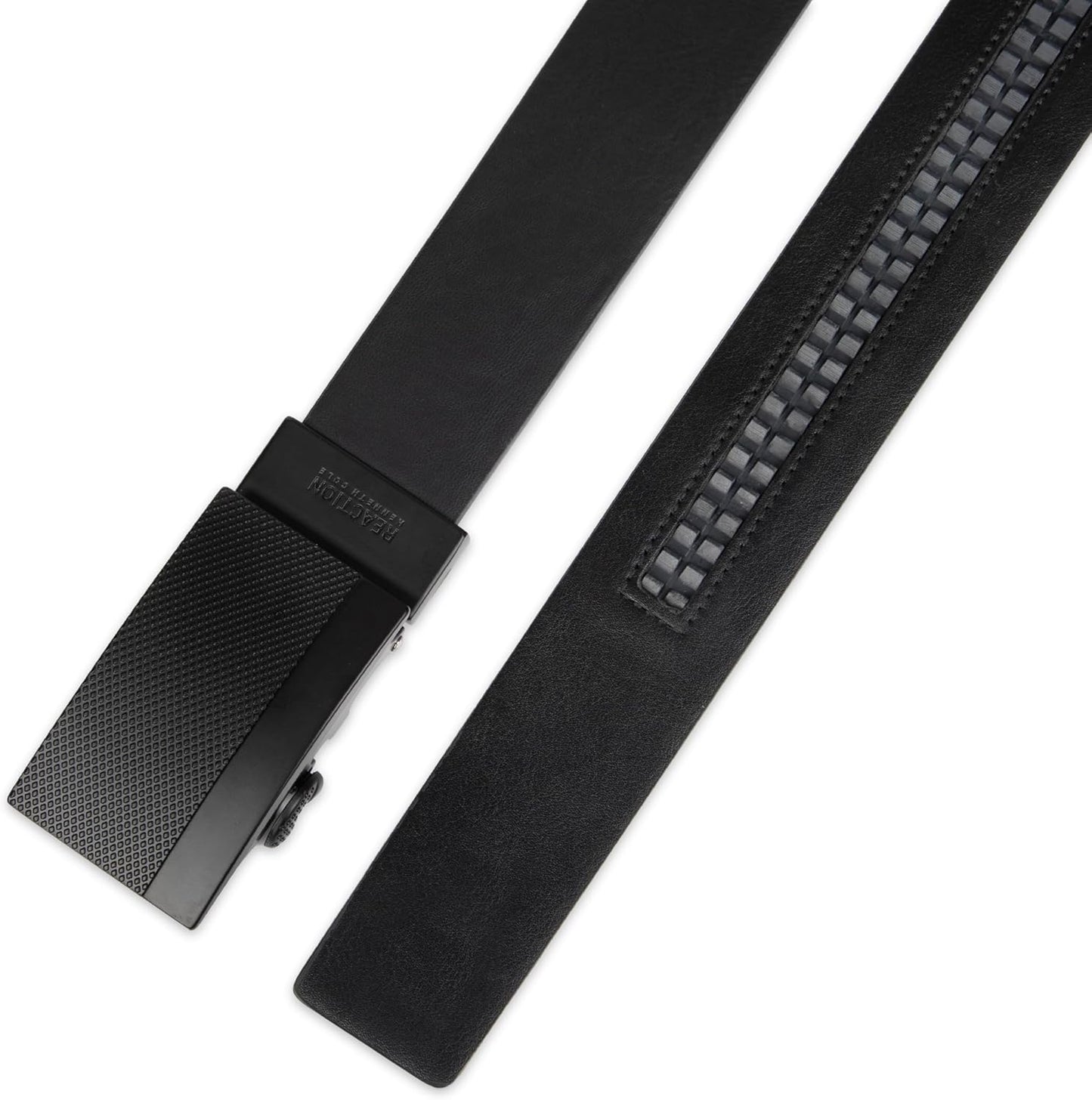 Kenneth Cole REACTION Men's Perfect Fit Adjustable Belt – Track Lock and Compression Buckle Styles