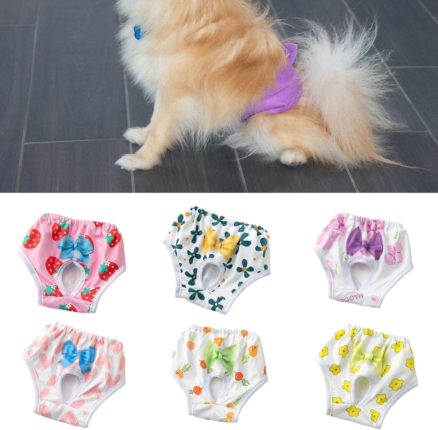 Reusable Doggies Period Diaper Small Dogs Pet Underwears Gifts Pet Dog Comfortable Nappies