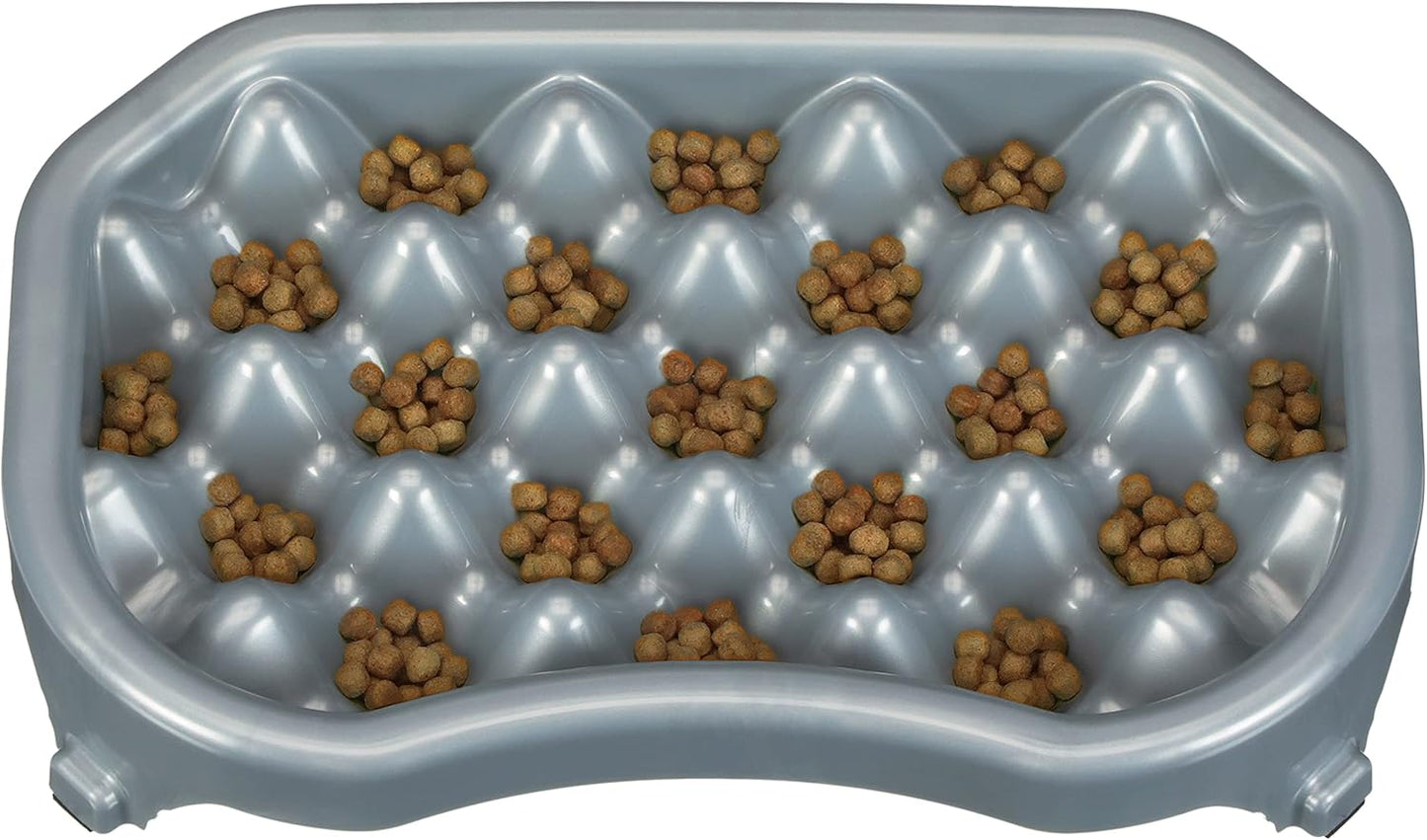 Neater Pet Brands Neater Slow Feeder Dog Bowls, Slows Down Fast Eaters to Help Digestion & Prevent Overeating, Non-Slip Food Bowl, BPA-Free, Holds 2.5 Cup of Food for Small to Medium Breed or Puppy