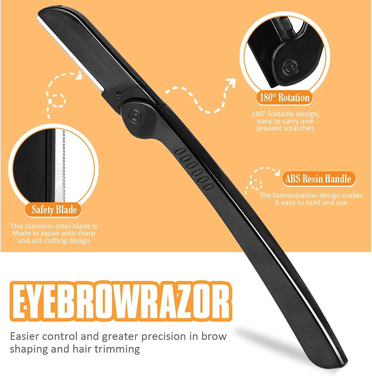 Yougai Tweezers Set,9 Pcs Professional Stainless Steel Tweezer Kit-Great Precision Eyebrow Tweezers for Ingrown Facial Hair with Leather Travel Case as Stocking Stuffing Gifts