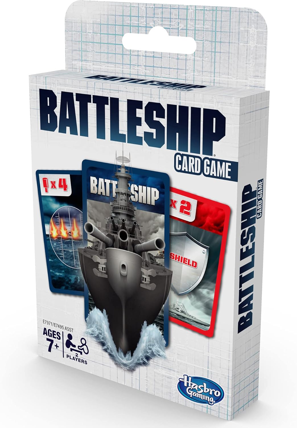 Hasbro Gaming Battleship Card Game for Kids, 2 Players Strategy Game Brown/a, Fun Summer Activities, Vacation Travel Essentials, Ages 7+