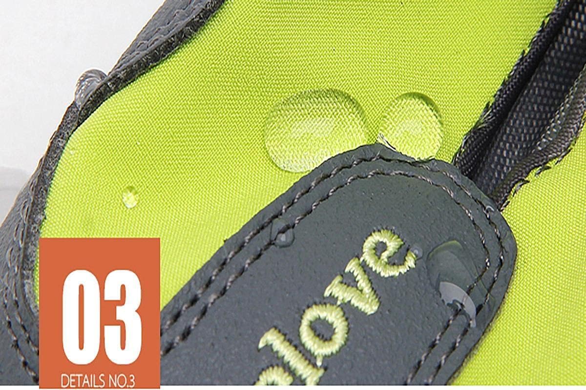 TRUE LOVE Dog Shoes Waterproof Anti-Slip Rain Boots with Reflective TLS3961(Black, 1#)