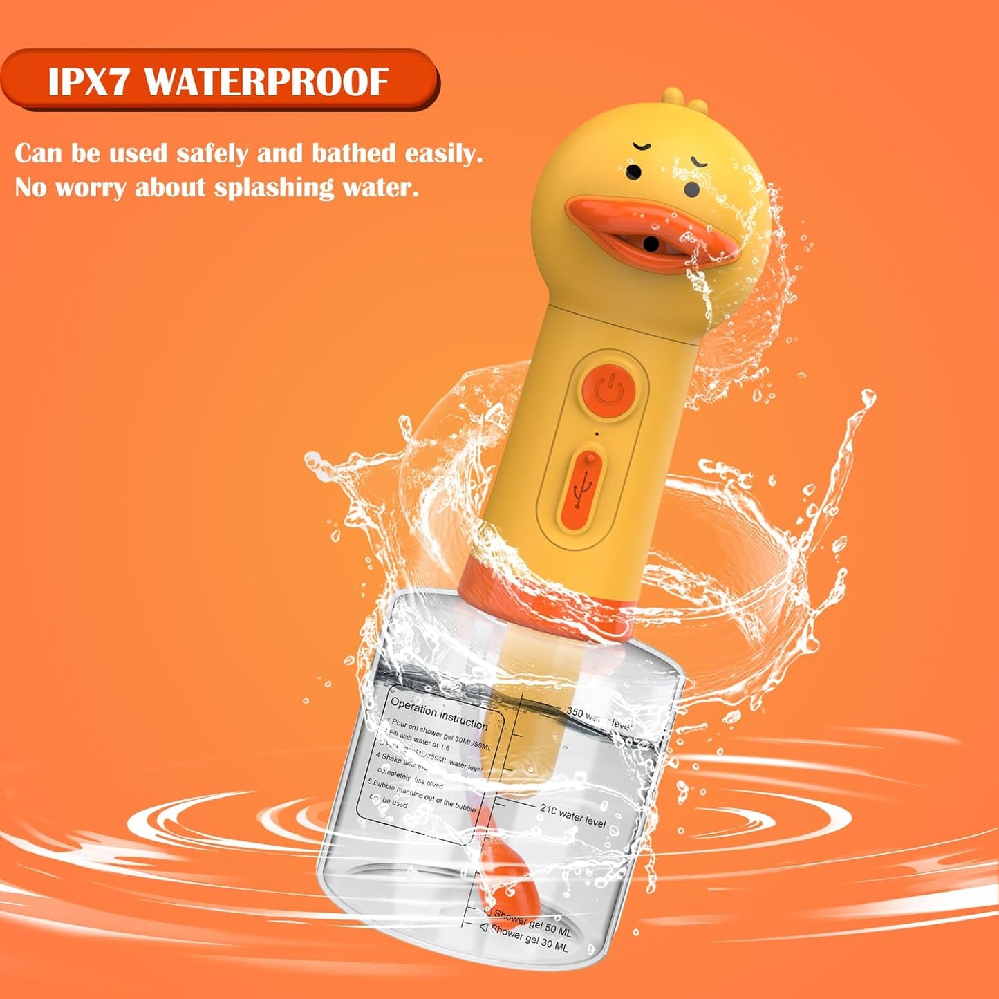 Katoggy Electric Foaming Shampoo Dispenser for Dog and Cat Bathing, Rechargeable Soap Dispenser for Pet Bathing, Bathroom, Kitchen Sink, Toilet Cleaning