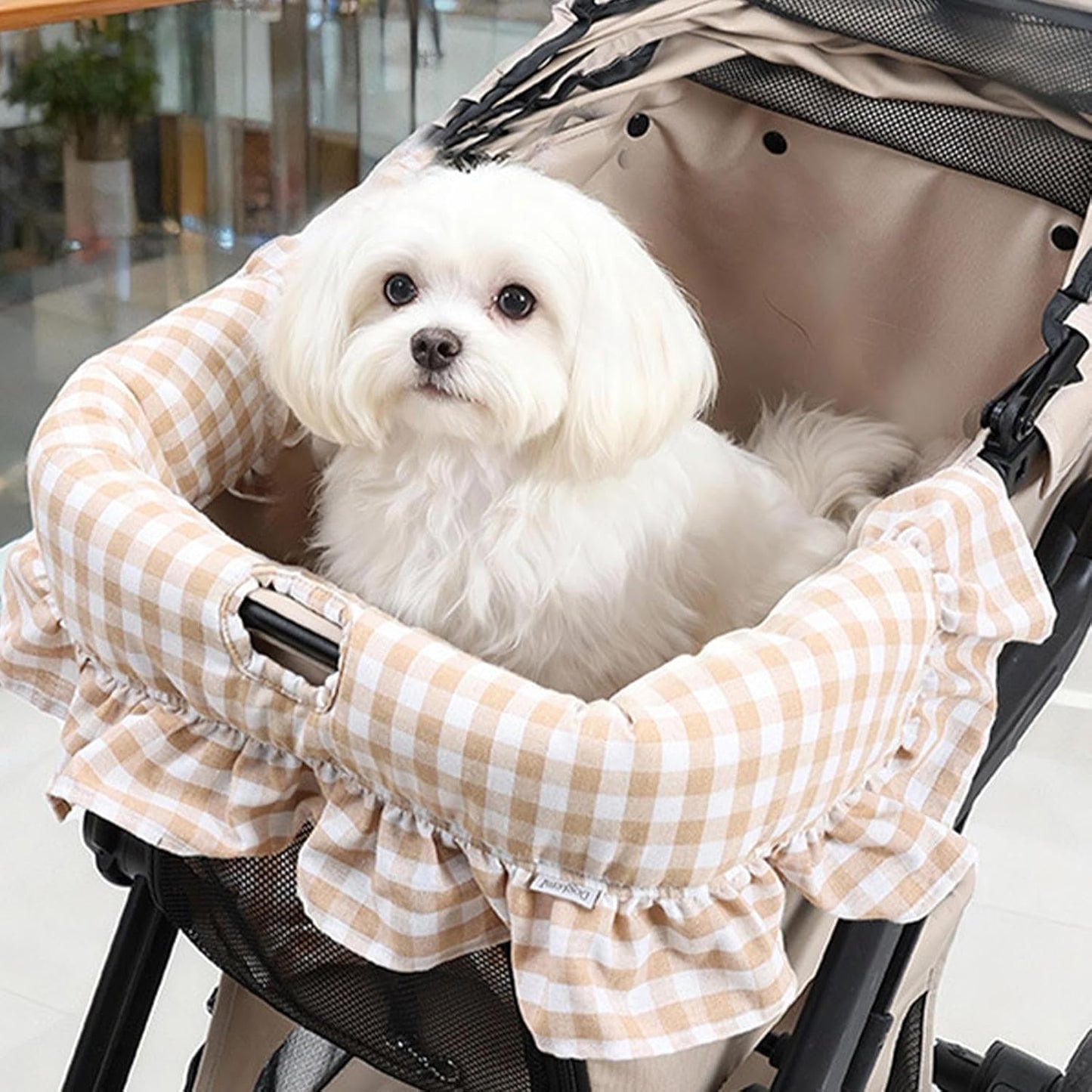 Dog Stroller Mat, Washable Soft Removable Cat Carrier Comforter, Pet Stroller Dirt Cover for Outdoor, Travel, Walking, City, Street, Puppy, Kitten, Pet Supplies