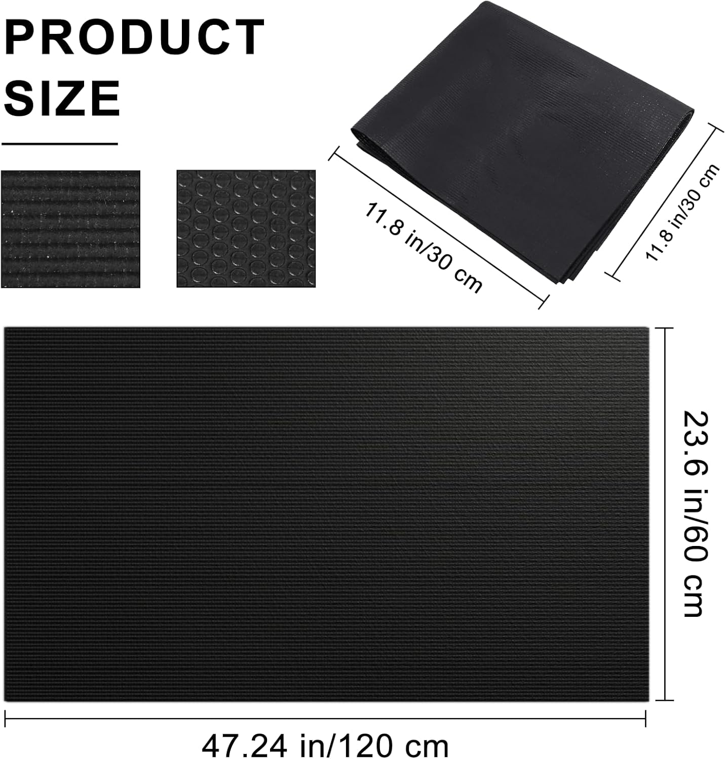 Pet Crate Floor Protection Mat, Mat for Under Dog Crate, 23.6" x 47.2" XL Thin Cut to Fit Design Washable Floor Covering Reusable Waterproof Non Slip Rug Whelping Pad for Pet (X-Large)