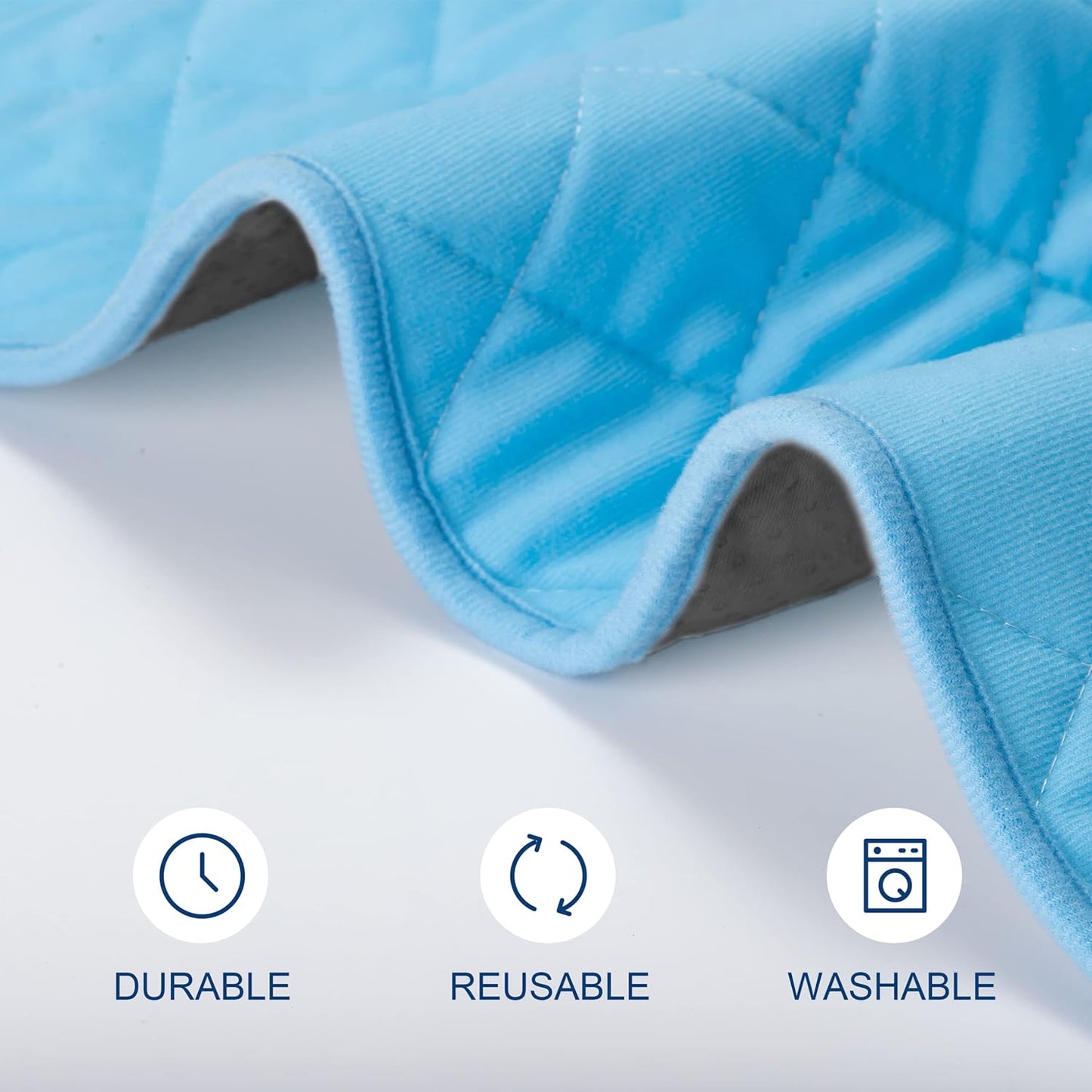 HONEY CARE Washable Dog Pee Pads 34" x 35", Reusable Training Pads for Dogs, Washable Waterproof Training Pads for Dogs, Whelping & Seniors Incontinence Pads (1 Pack - 34x35)