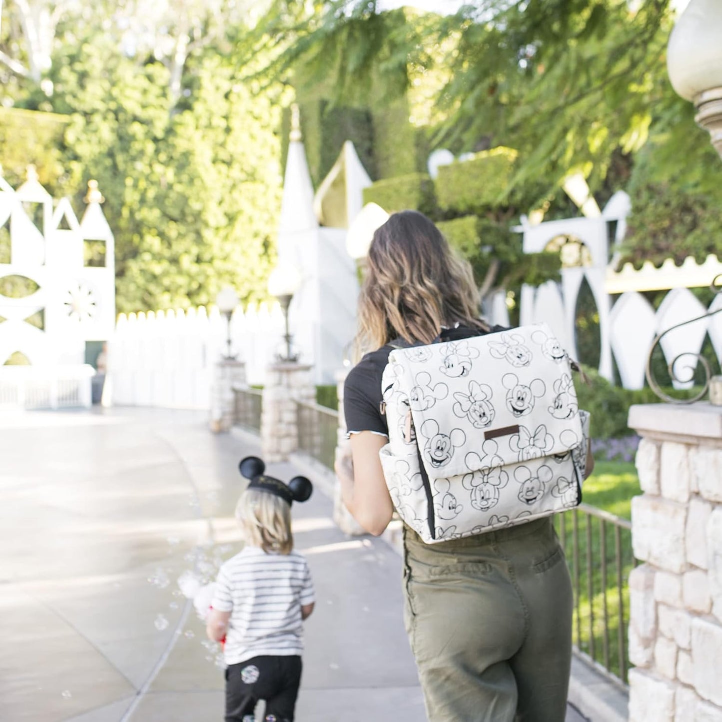 Petunia Pickle Bottom Boxy Backpack | Diaper Bag | Diaper Bag Backpack for Parents | Top-Selling Stylish Baby Bag | Sophisticated and Spacious Backpack for On The Go Moms | Sketchbook Mickey & Minnie