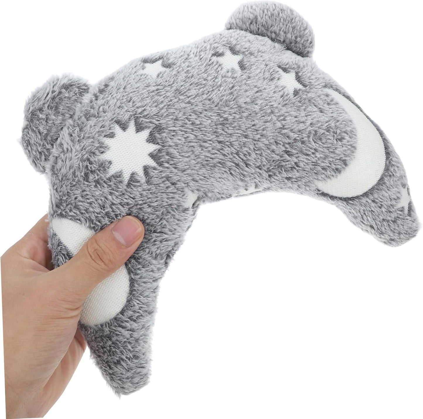 BESTonZON Calming U-Shaped Neck Pillow for Pets Soft Half-Moon Cushion for Dogs and Cats Removable Washable Cover Sleep Comfort and Interactive Dark Design