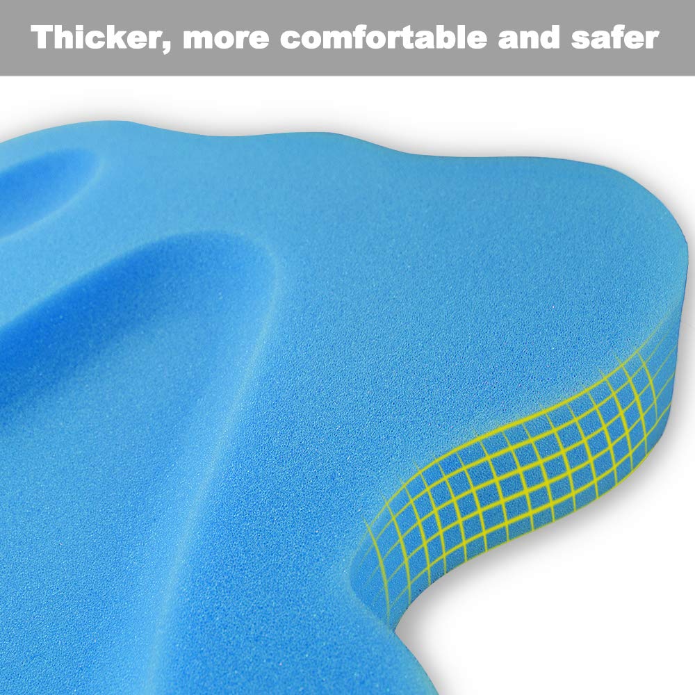 Soft Infant Bath Sponge Skid Proof Baby Bath Mat Newborn Odor Free (Blue)