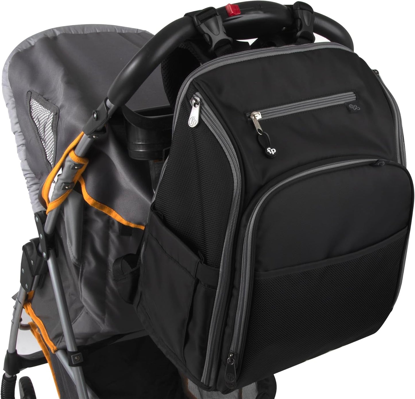 Fisher-Price Fastfinder 3 Piece Set Diaper Bag Backpack for Moms & Dads with Changing Pad and Wipes Pocket
