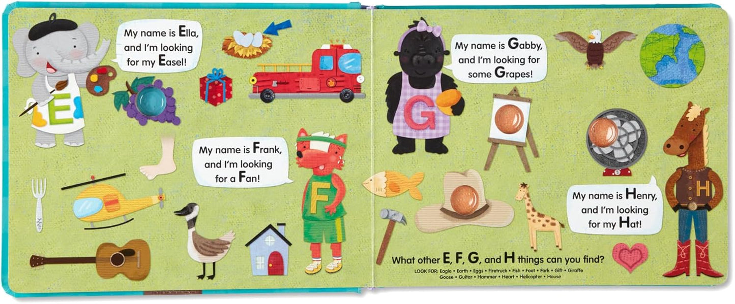 Melissa & Doug Poke-a-Dot! an Alphabet Eye Spy, Interactive Children's Board Book with Buttons to Pop, Educational Sensory Toy for Toddlers & Preschoolers Ages 3+ - FSC Certified