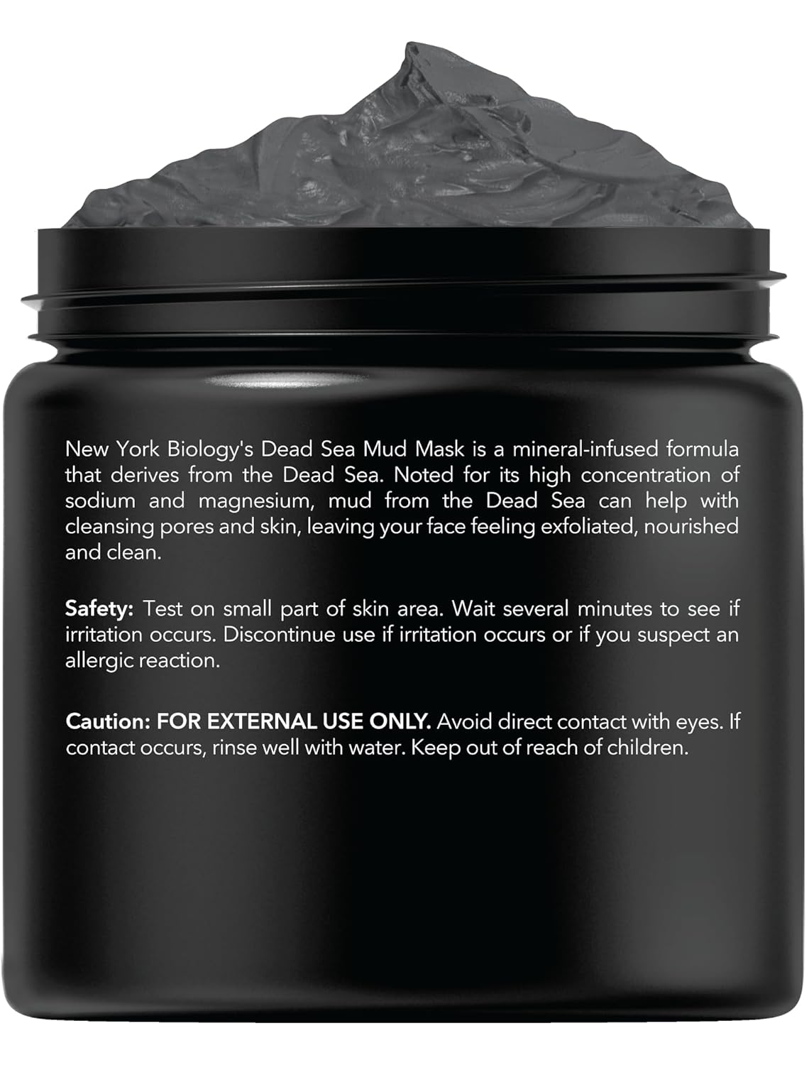 New York Biology Dead Sea Mud Mask for Face and Body | Spa Quality Pore Refiner for Oily Skin | Natural Skincare for Women & Men | Tighten Skin for A Healthier Complexion | 8.8 oz