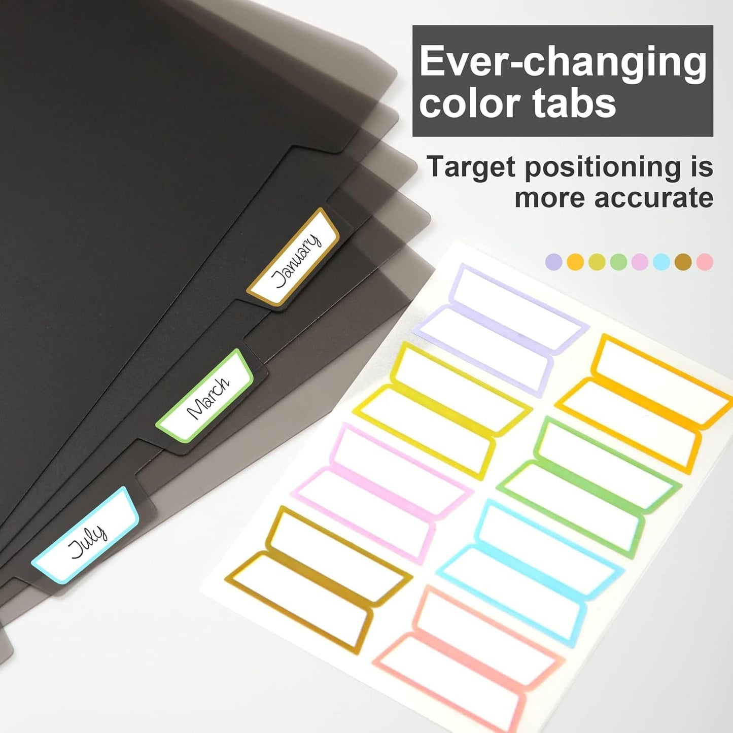 Yoment Discbound Notebook Customizable Spiral Journal Refillable 5 Subject Notebook with Removable Pages 120 Wide Ruled Disc Planner with 6 Binder Dividers & 16 Tabs for Work Meeting School, Black