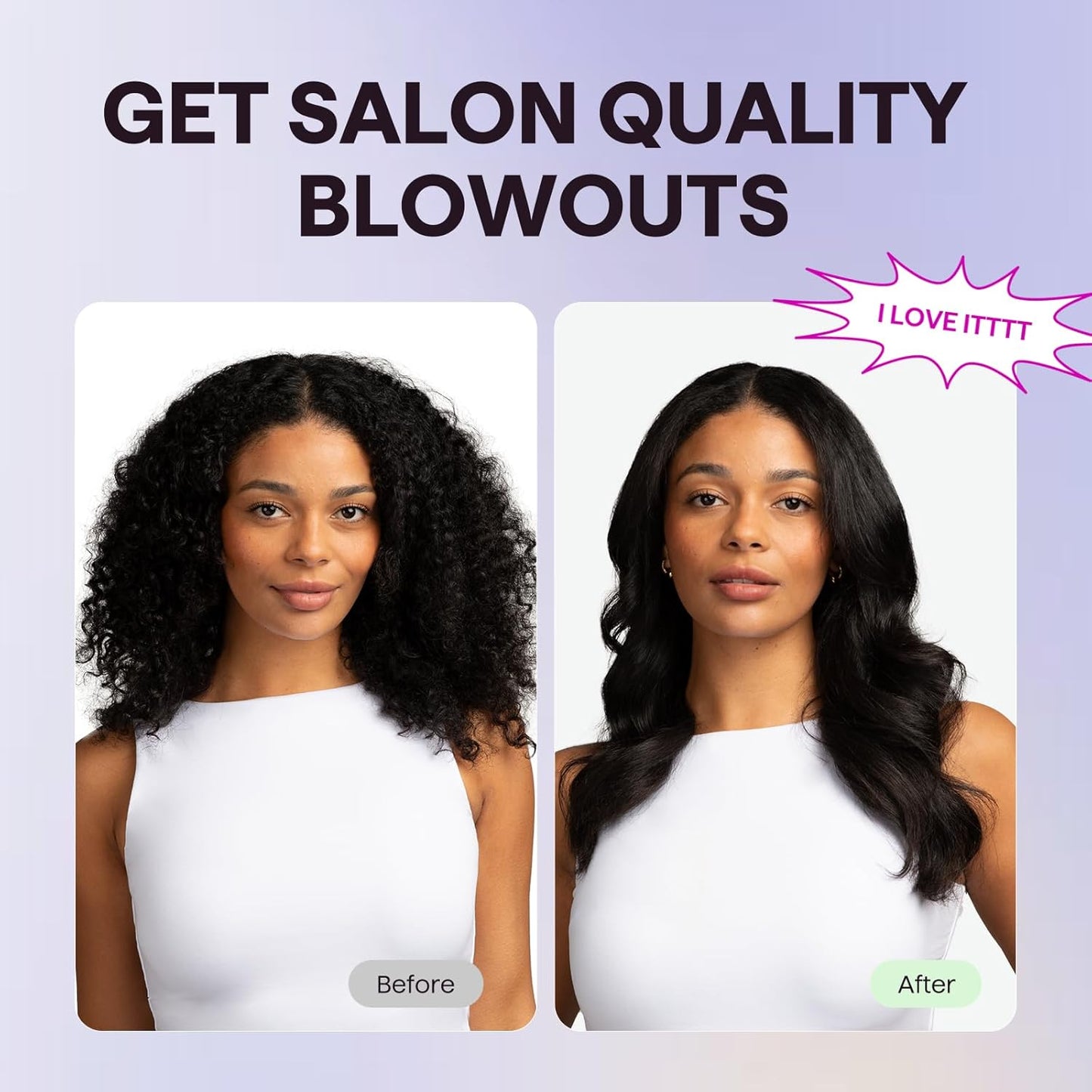 Wavytalk Updated Version Thermal Brush for Blowout Look, Blowout Express 1.5 Inch Ionic Thermal Round Brush Makes Hair Smoother Get Natural Curls, Dual Voltage, Easy to Use