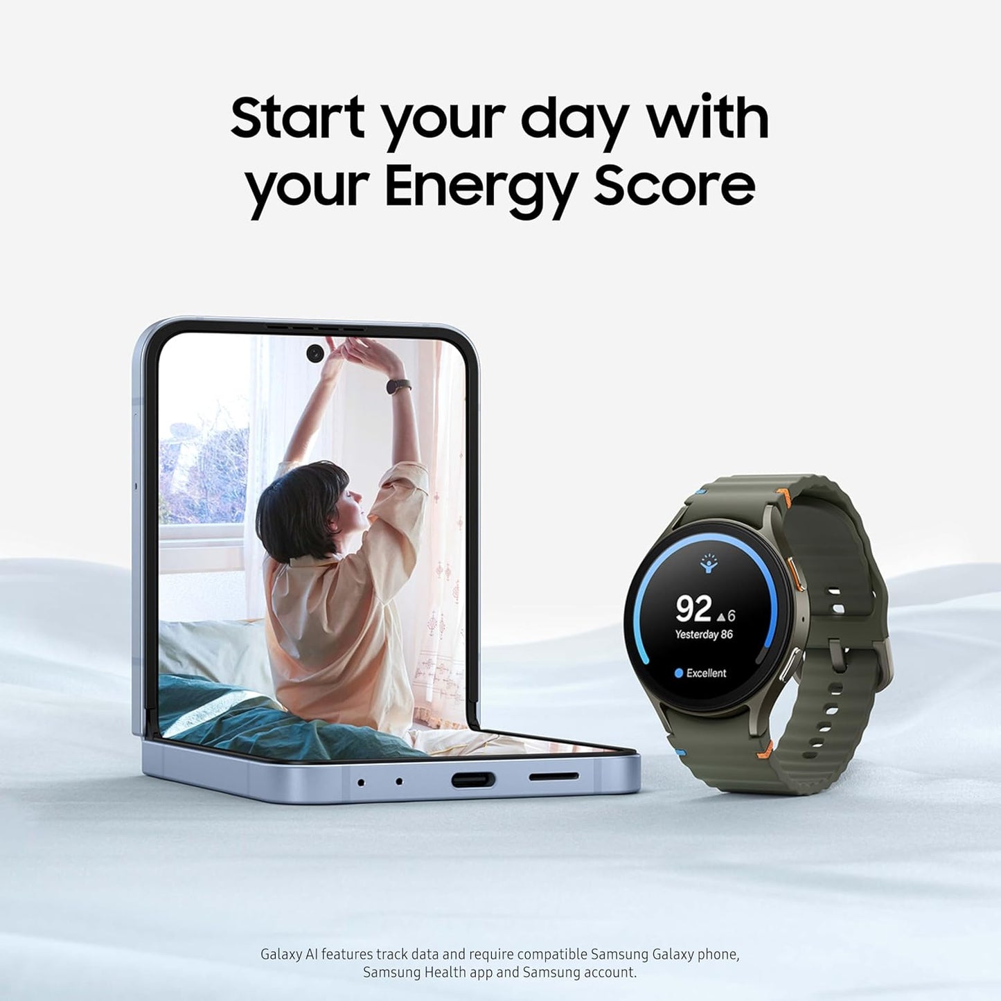 Samsung Galaxy Watch 7 44mm Bluetooth AI Smartwatch w/Energy Score, Wellness Tips, Heart Rate Tracking, Sleep Monitor, Fitness Tracker, 2024, Green [US Version, 1Yr Manufacturer Warranty]