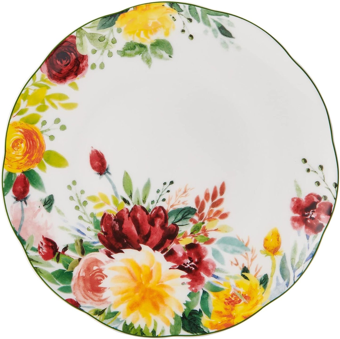Mikasa Clara Bone China Lightweight Chip Resistant 16 Piece Dinnerware Set, Service For 4