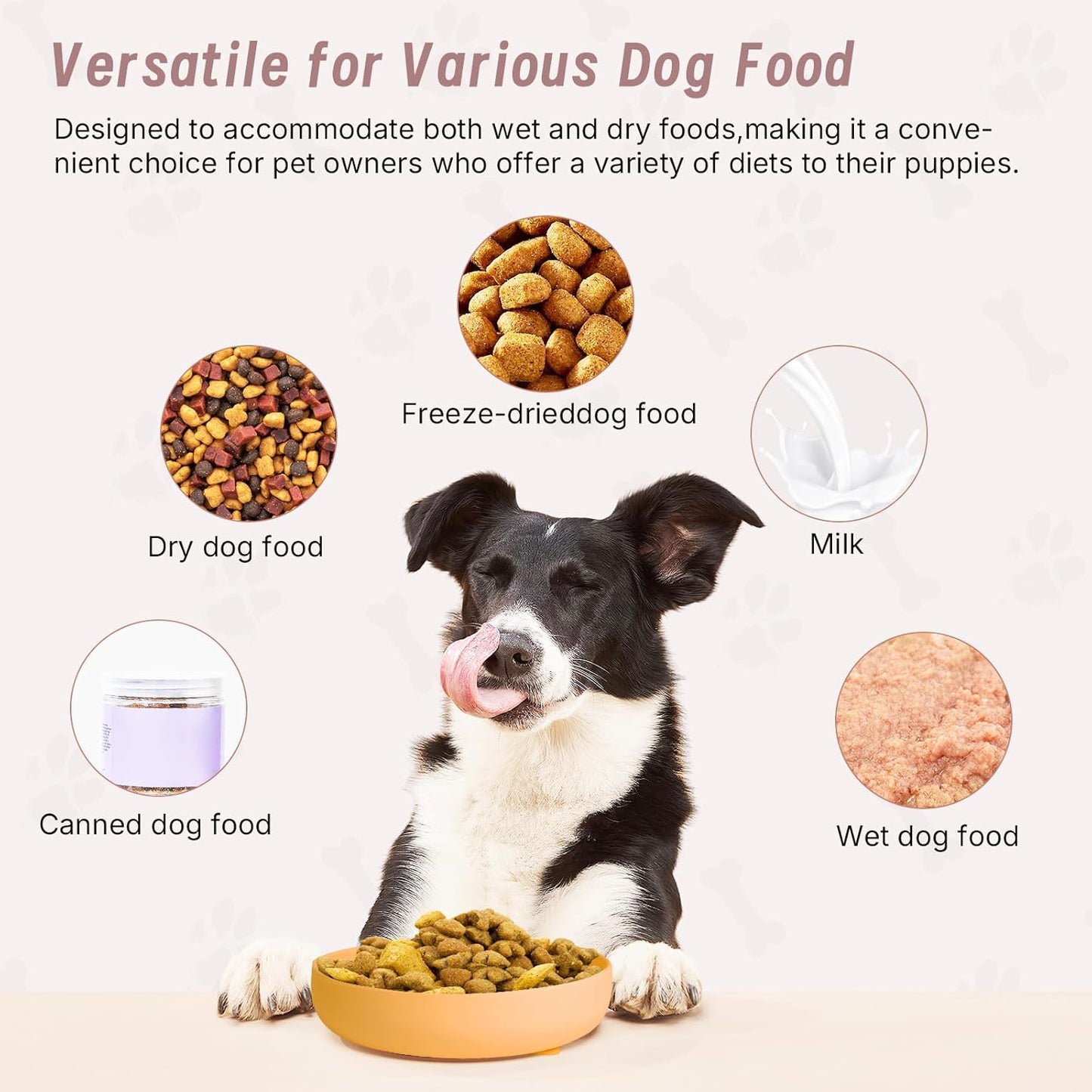 Slow Feeder Dogs Bowls with Mat, Silicone Dog Feeding Bowls with Suction Cup, Slow Eating Dog Food Bowl for Small to Medium Dogs, Non-Slip and Anti-Choking Design, Easy Clean (Terracotta)