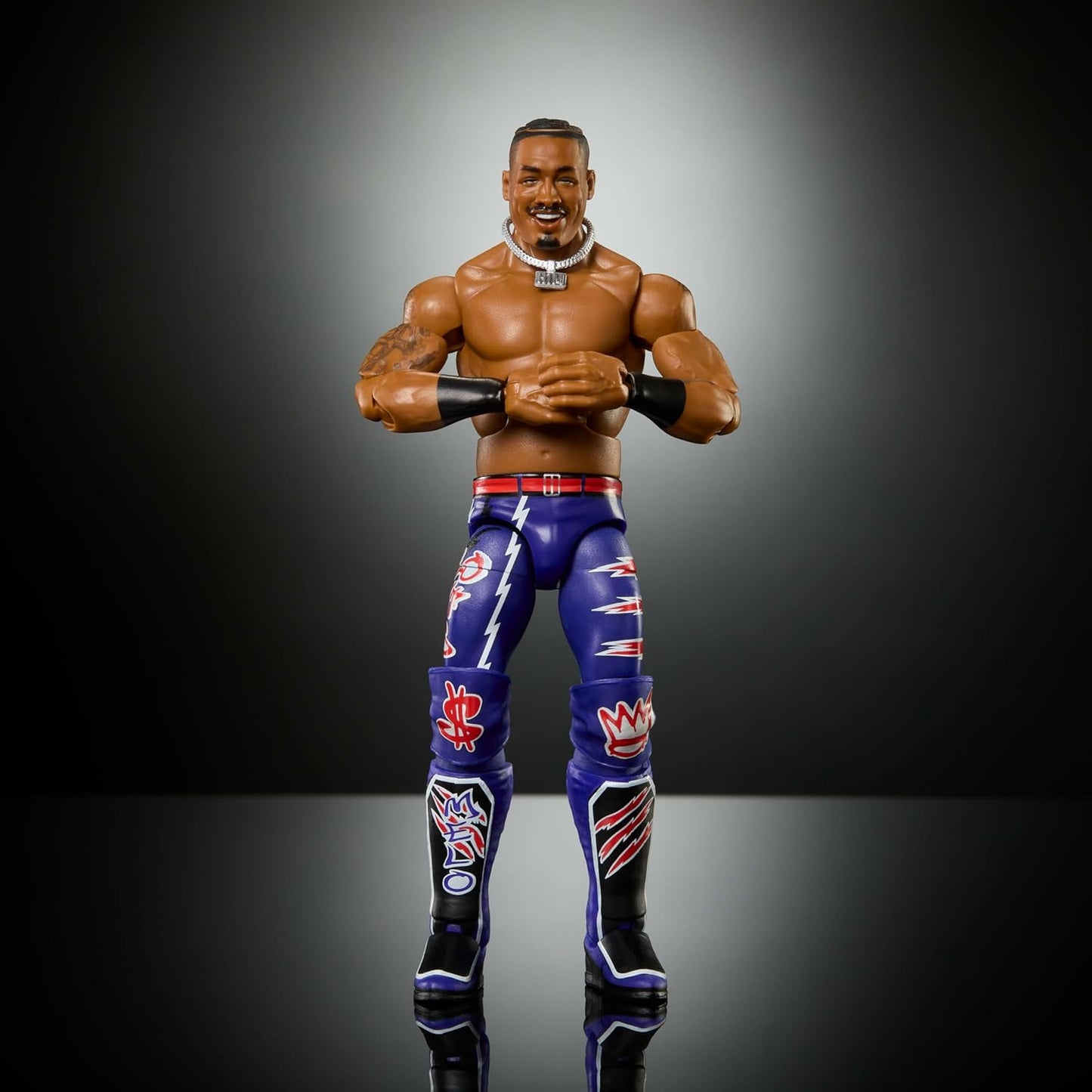 Mattel WWE Elite Action Figure & Accessories, Series #121, 6-inch Collectible Carmelo Hayes with 25 Articulation Points & Swappable Hands