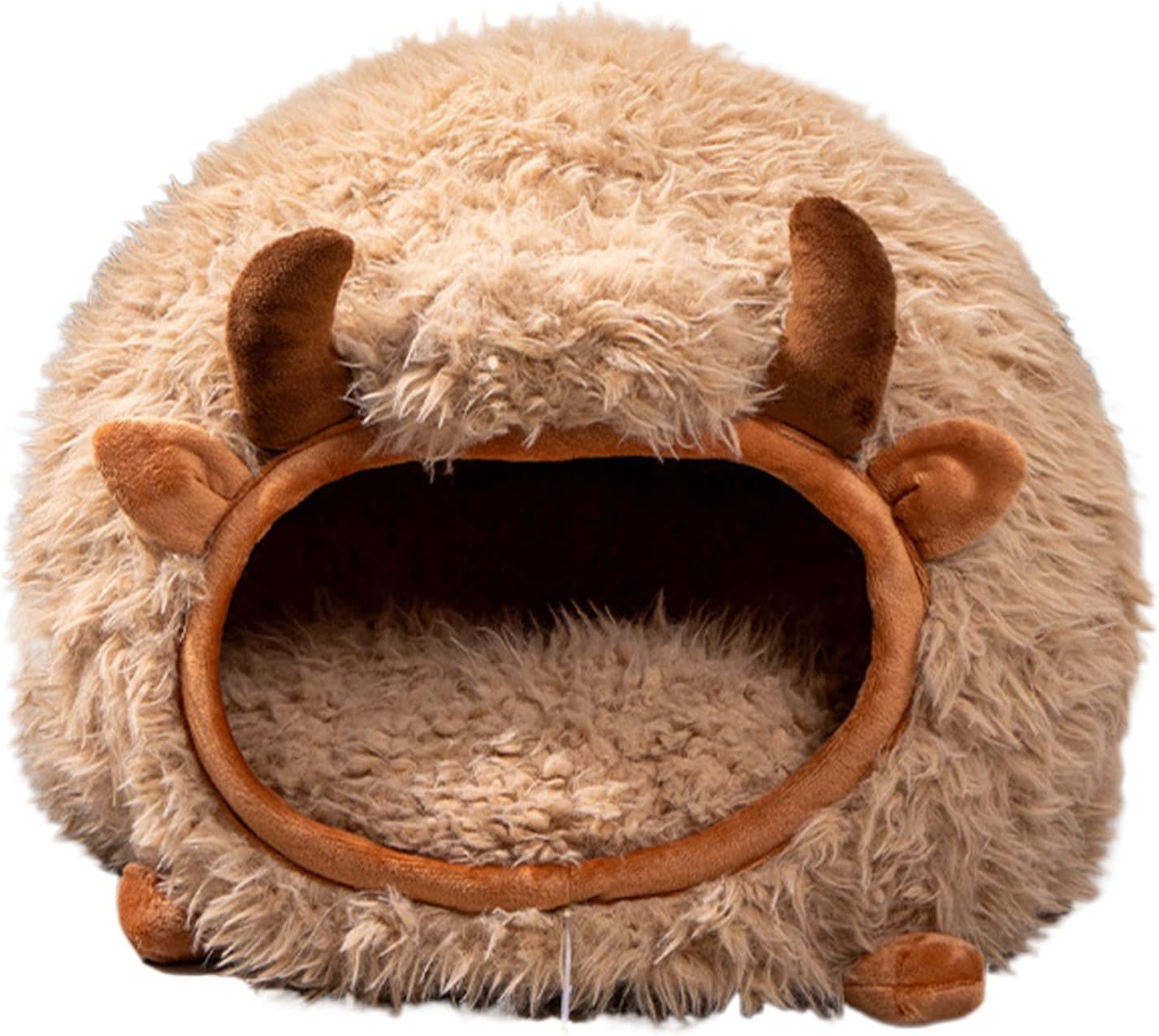 Cat Cave Bed for Indoor Cats, Winter Shaped Cat Cave, Semi Enclosed Indoor Cats Nest, Dog Tent Bed with Cover for Indoors and Outdoor Play, Pet Sleeping Space and Small Dogs