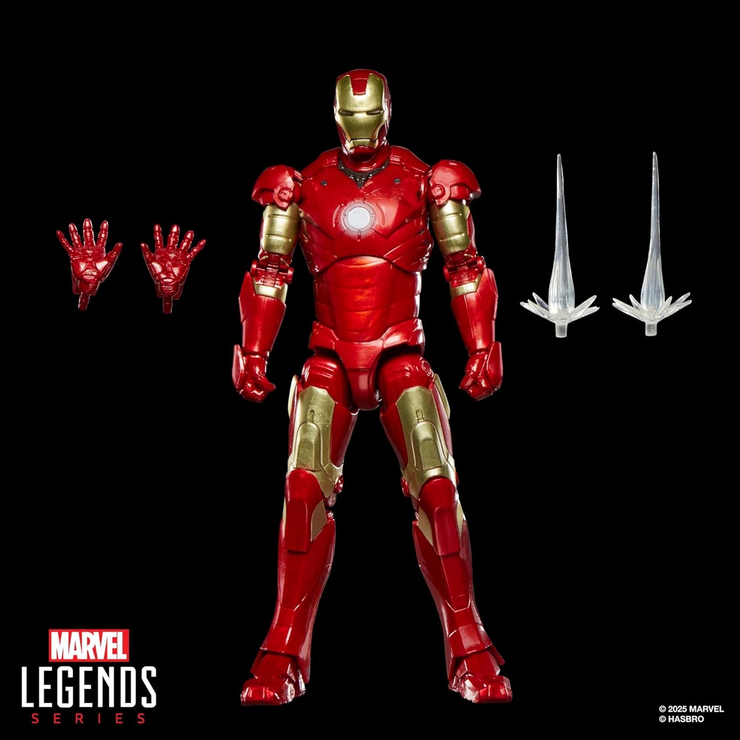 Marvel Legends Series Iron Man Mark III, Iron Man Movie Collectible 6-Inch Scale Action Figure Toy