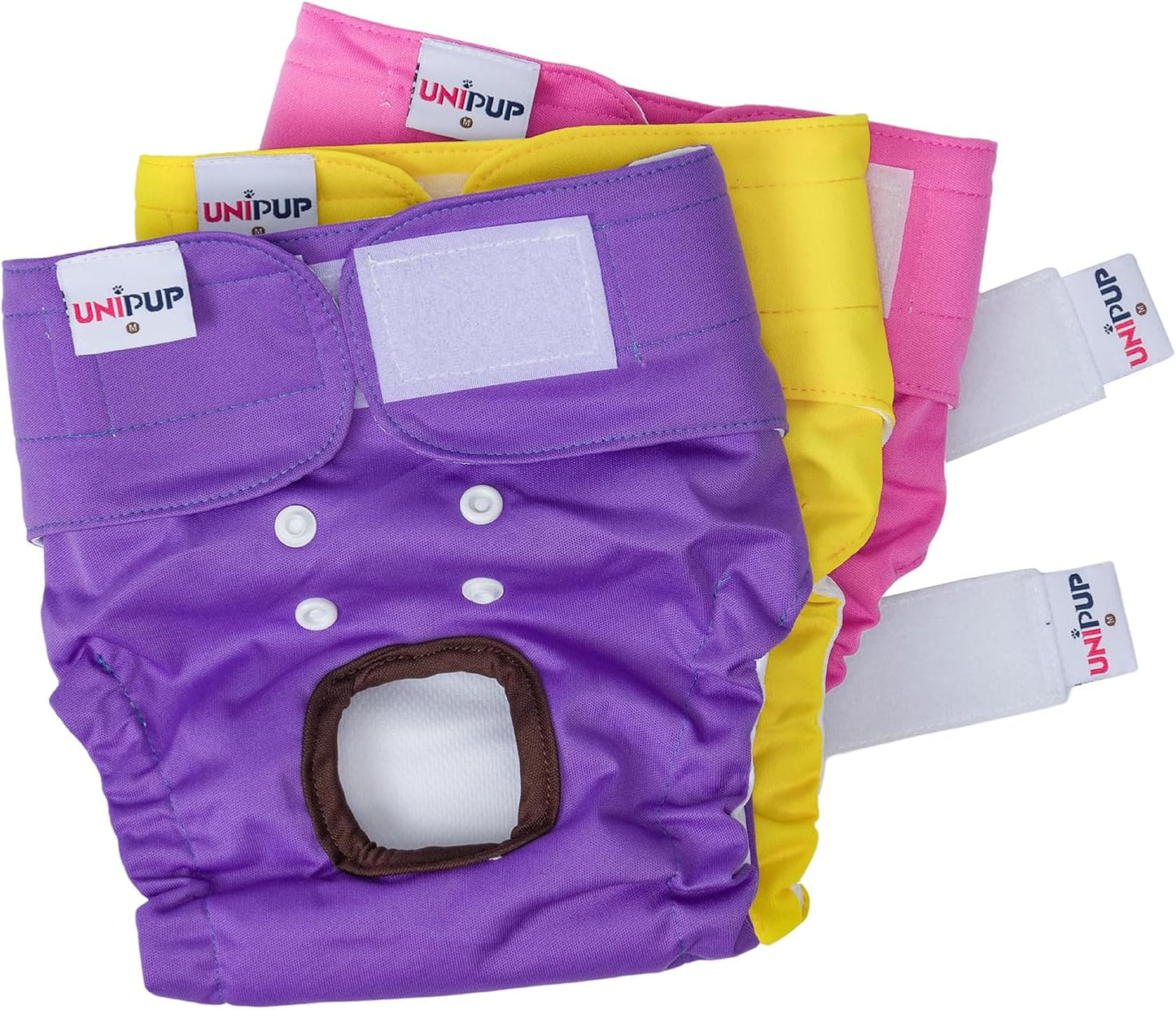Reusable Female Dog Diapers Period Panties Washable Puppy Pee Pads with Adjustable Strap for Small Dogs in Heat and Incontinence