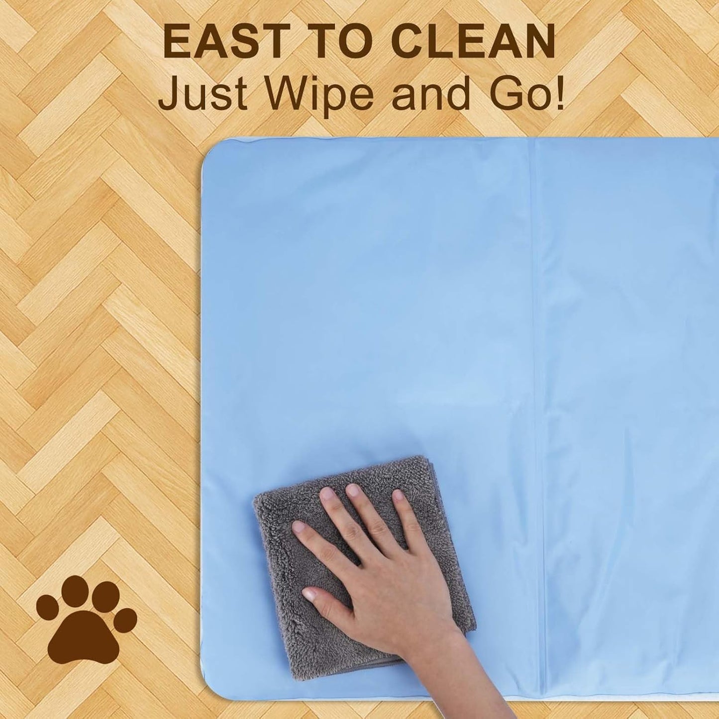 Orthopedic Dog Cooling Mat: Extra-Thick Self-Cooling with Removable Memory Foam & Non-Slip Bottom – Non-Toxic Gel – Indoor & Outdoor Summer Use for Dogs Up to 30 lbs