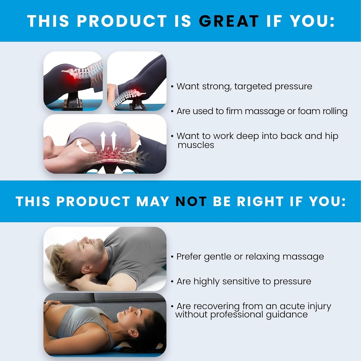 Thrival Wave - Fully Adjustable Psoas Muscle Release Tool with Thrival App for QL, Hip Flexor, Back, Hamstring, Glute, Iliacus, and Neck Pain - Trigger Point and Myofascial Release Tool - Carbon Black