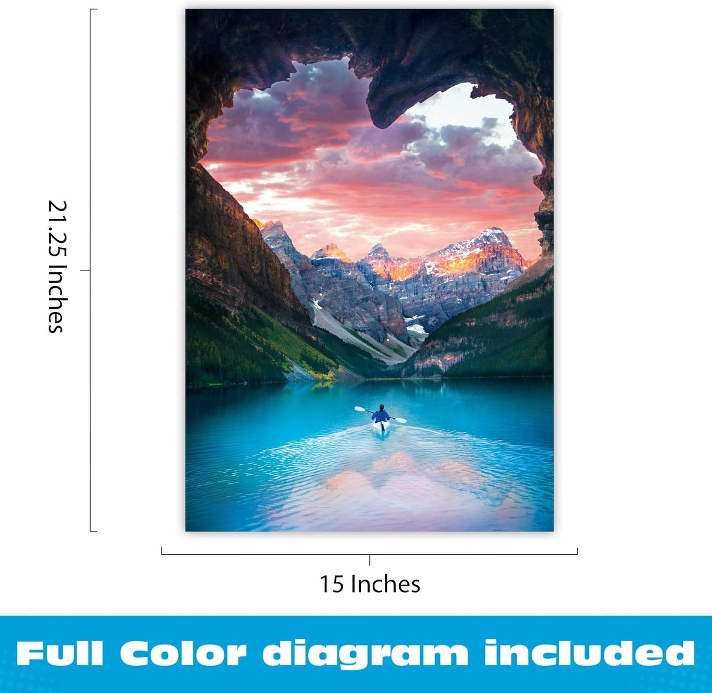 Buffalo Games - Dillion Saw -Follow Your Heart - 500 Piece Jigsaw Puzzle For Adults -Challenging Puzzle Perfect for Game Nights - Finished Size is 21.25 x 15.00