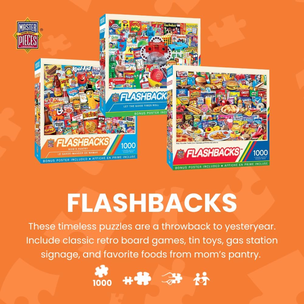MasterPieces - 1000 Piece Jigsaw Puzzle, Let the Good Times Roll, Fun for Adults, Family, Kids, Non-Glare Finish, 19.25" x 26.75"