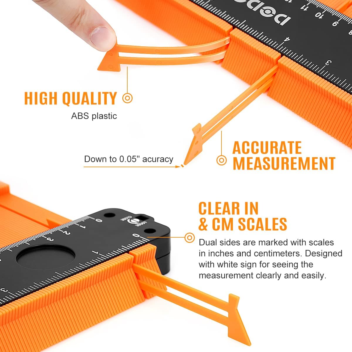 dodowin Contour Gauge Tool, Gifts for Him Men Adults Birthday Dad Husband, Super Gauge Shape Outline Tool for Woodworking, Flooring Measure Tools, Anniversary/Boyfriend Gifts