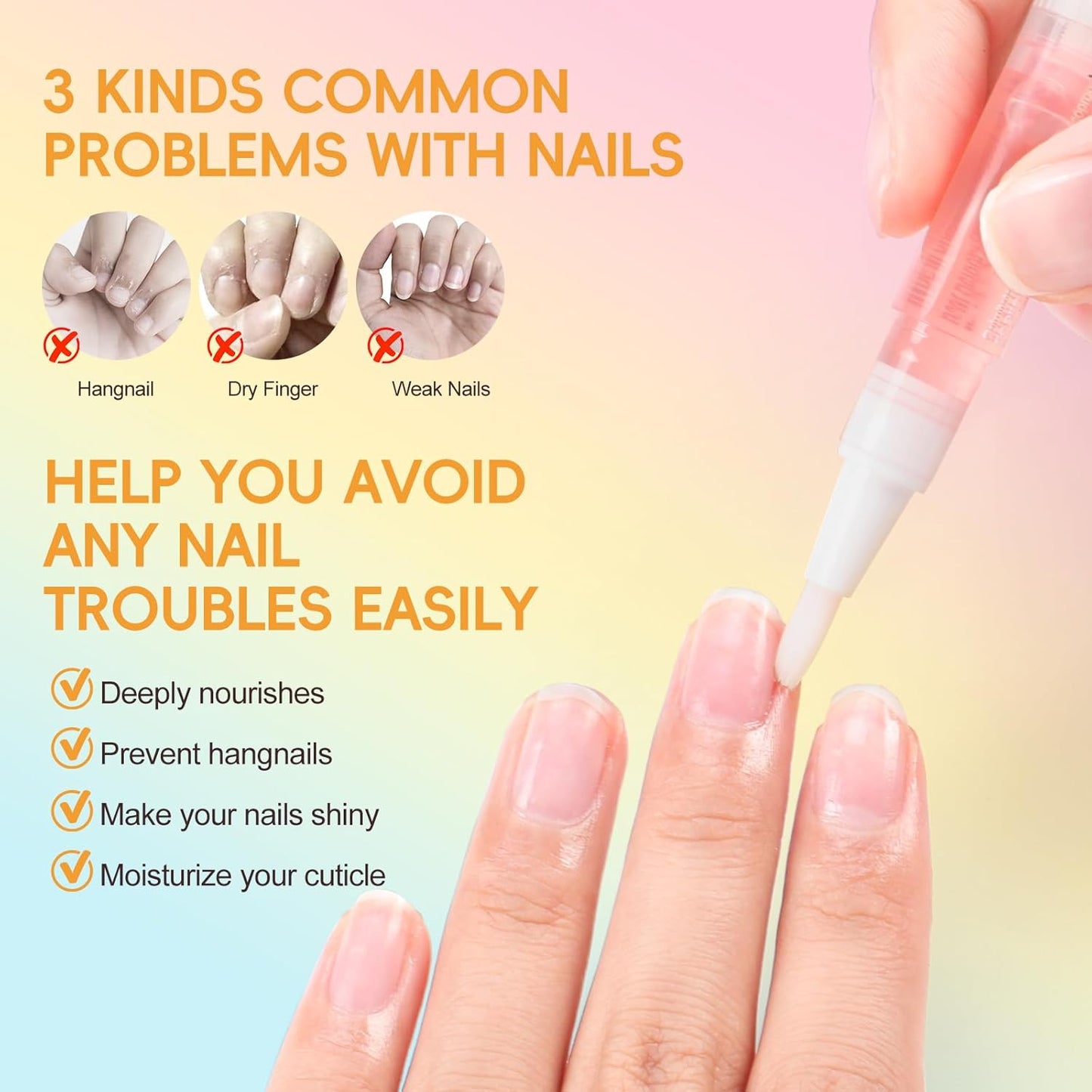 COSCELIA 16 PCS Cuticle Oil Pen for Nails Cuticle Revitalizer Oil Pens Set Nail Care Nourishment Treatment Moisturized Repair Pen Bulk Manicure Tools for Gel Nails