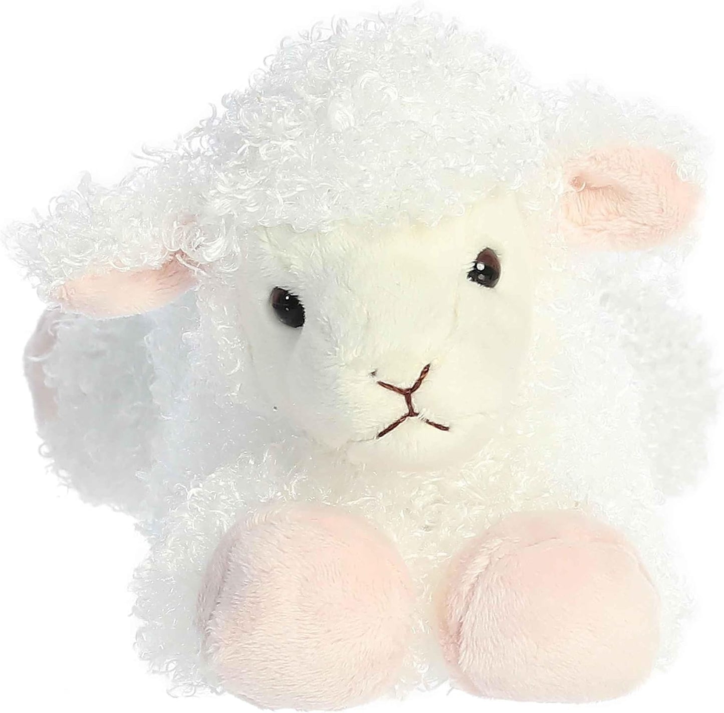 Aurora® Adorable Mini Flopsie™ Lana™ Stuffed Animal - Mini Companions Ready for Playful Adventures - for Kids All Ages, Toddlers, Adults, and Families - White 8 Inches