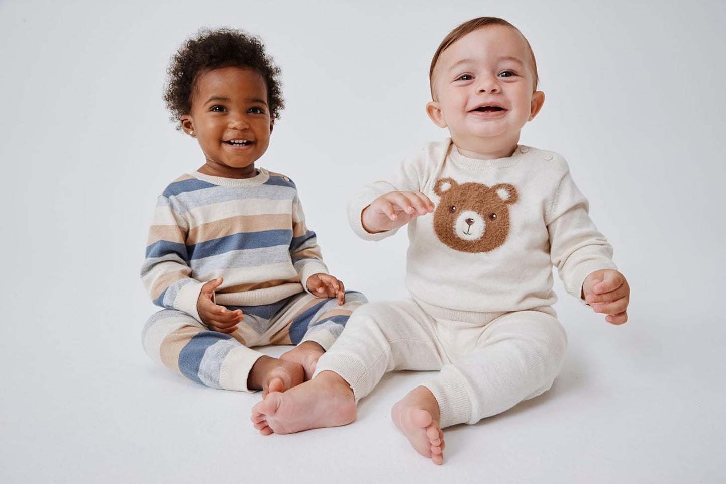 The Children's Place Baby Boys' And Newborn Long Sleeve Sweater and Pants, 2 Piece Playwear Set