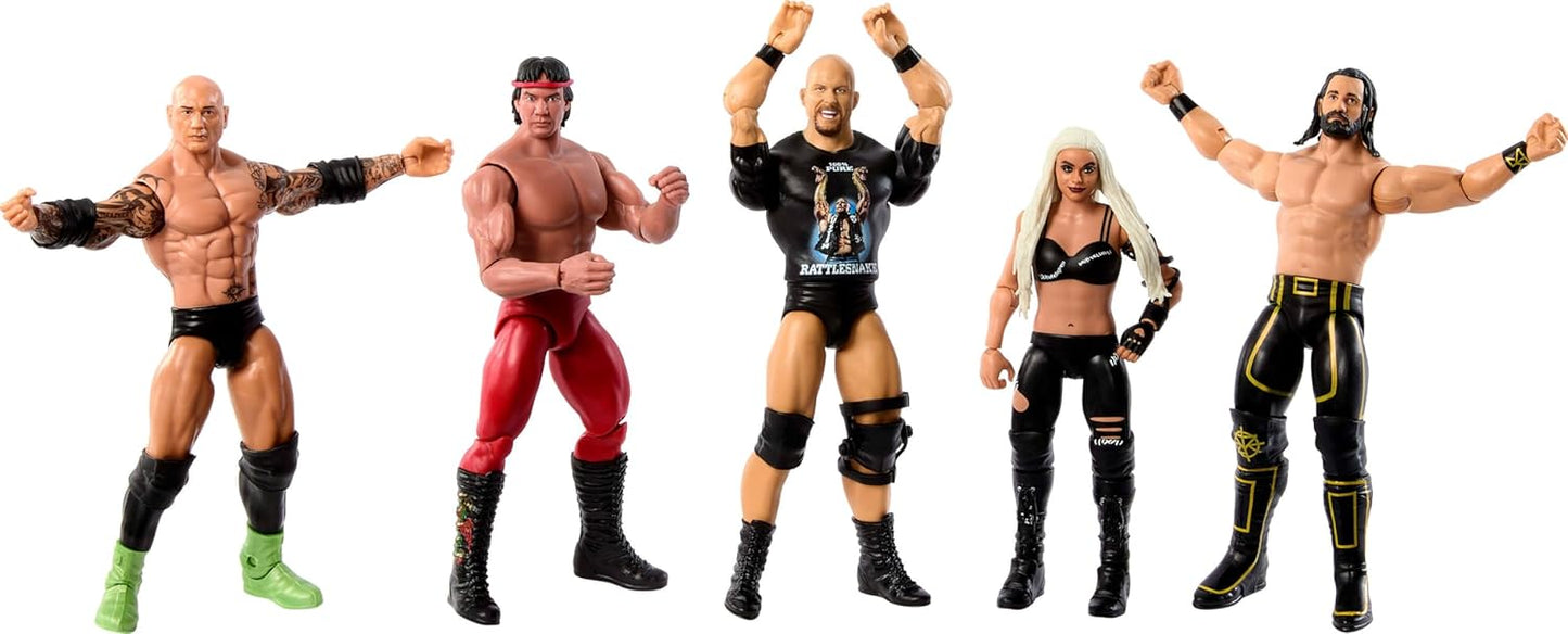 Mattel WWE “Stone Cold” Steve Austin Action Figure, Main Event Series #152 6-inch Collectible with 10 Articulation Points & Life-Like Look