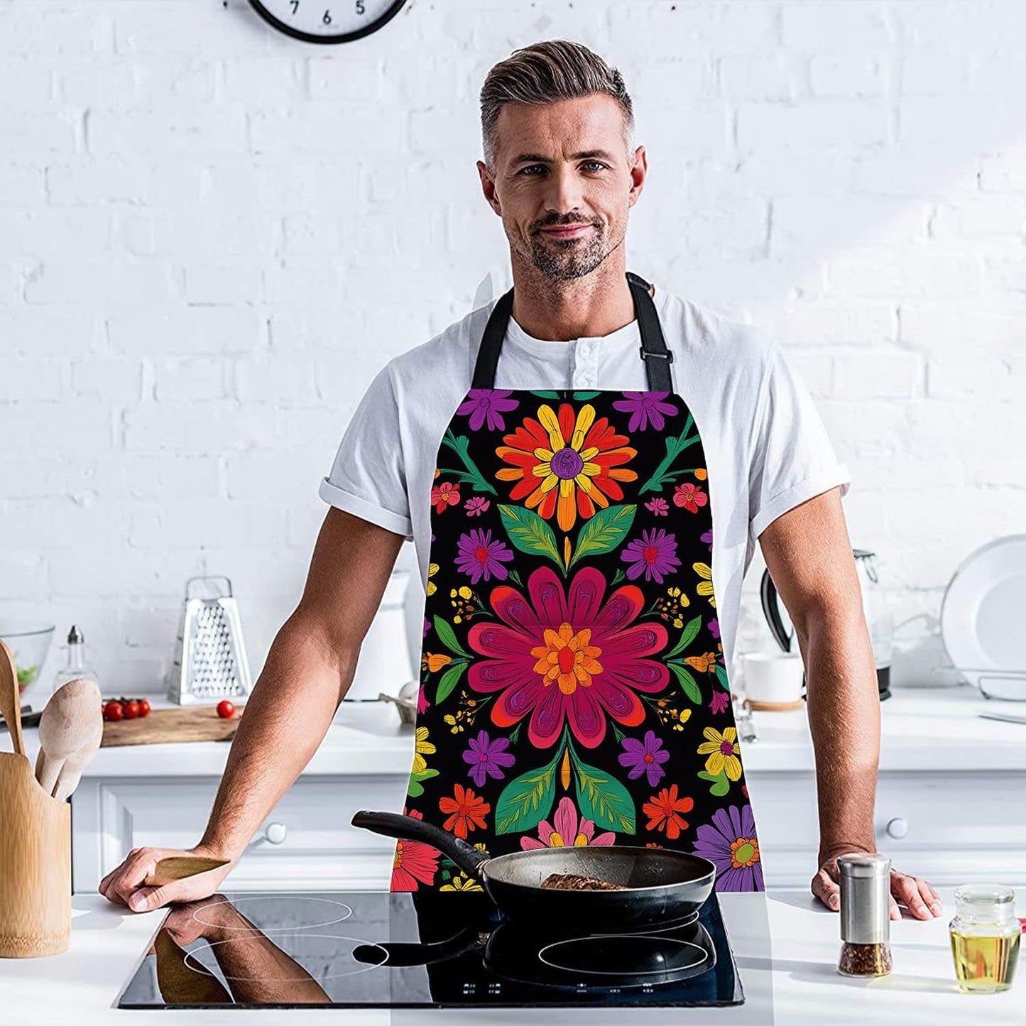 Apron Home Kitchen Cooking Baking Gardening for Women Men with Pockets, apron waterproof 32x28 inch