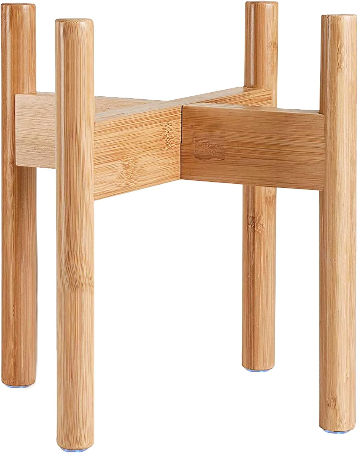 Dog Bowl Stand for Large Breed - Raise, Elevate Bowls to 14-inch High - Adjustable, Fits Any Single Pet Food/Water Feeders and Fountains - Durable Bamboo