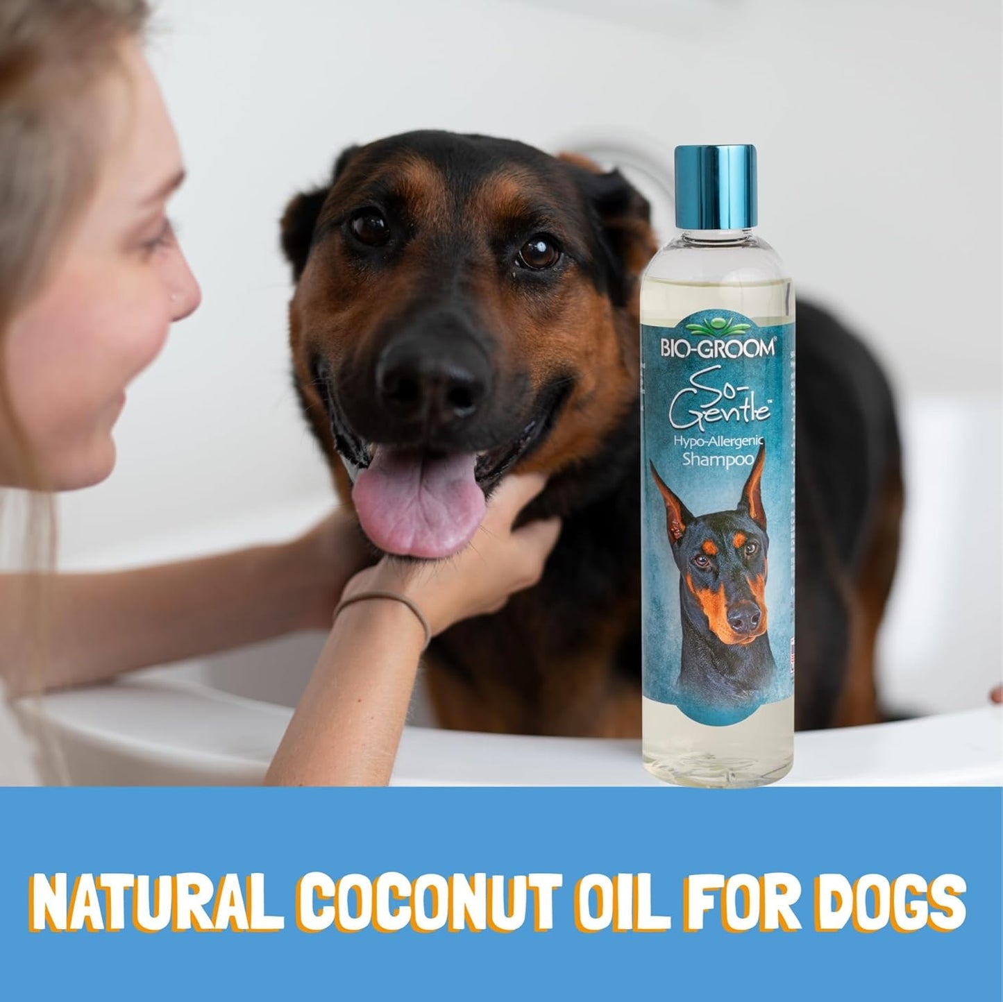 Bio-Groom So-Gentle Hypoallergenic Dog Shampoo - Tearless, Cat & Dog Bathing Supplies, Puppy Shampoo for Gentle Skin, Cruelty-Free, Made in USA, Tear-Free Dog Products - 1 Gallon