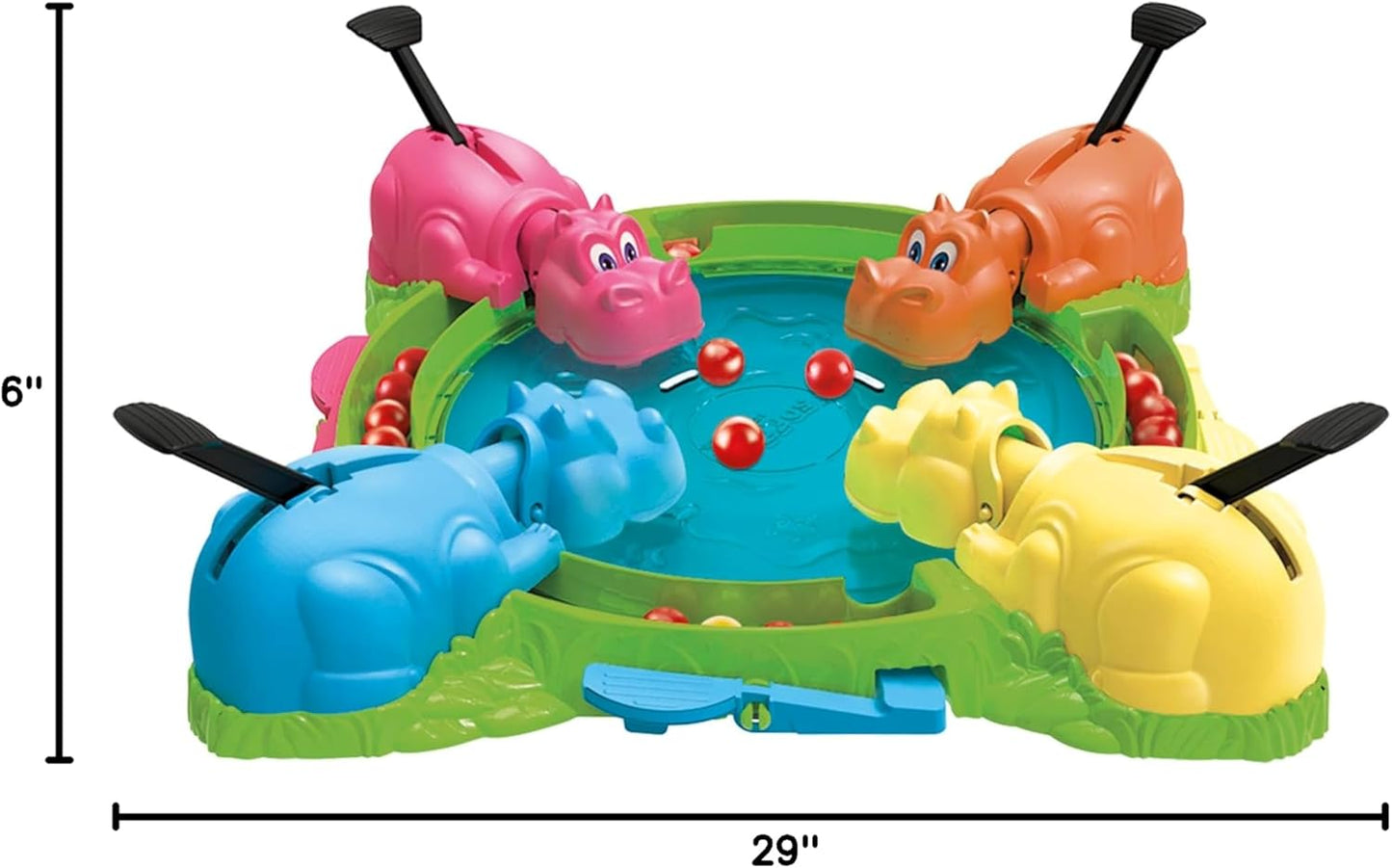 Hasbro Gaming Hungry Hungry Hippos Game for Preschoolers | Instant Marble Relaunch, Easy Set-Up & Storage| Ages 4 and Up | 2 to 4 Players | Kids Games