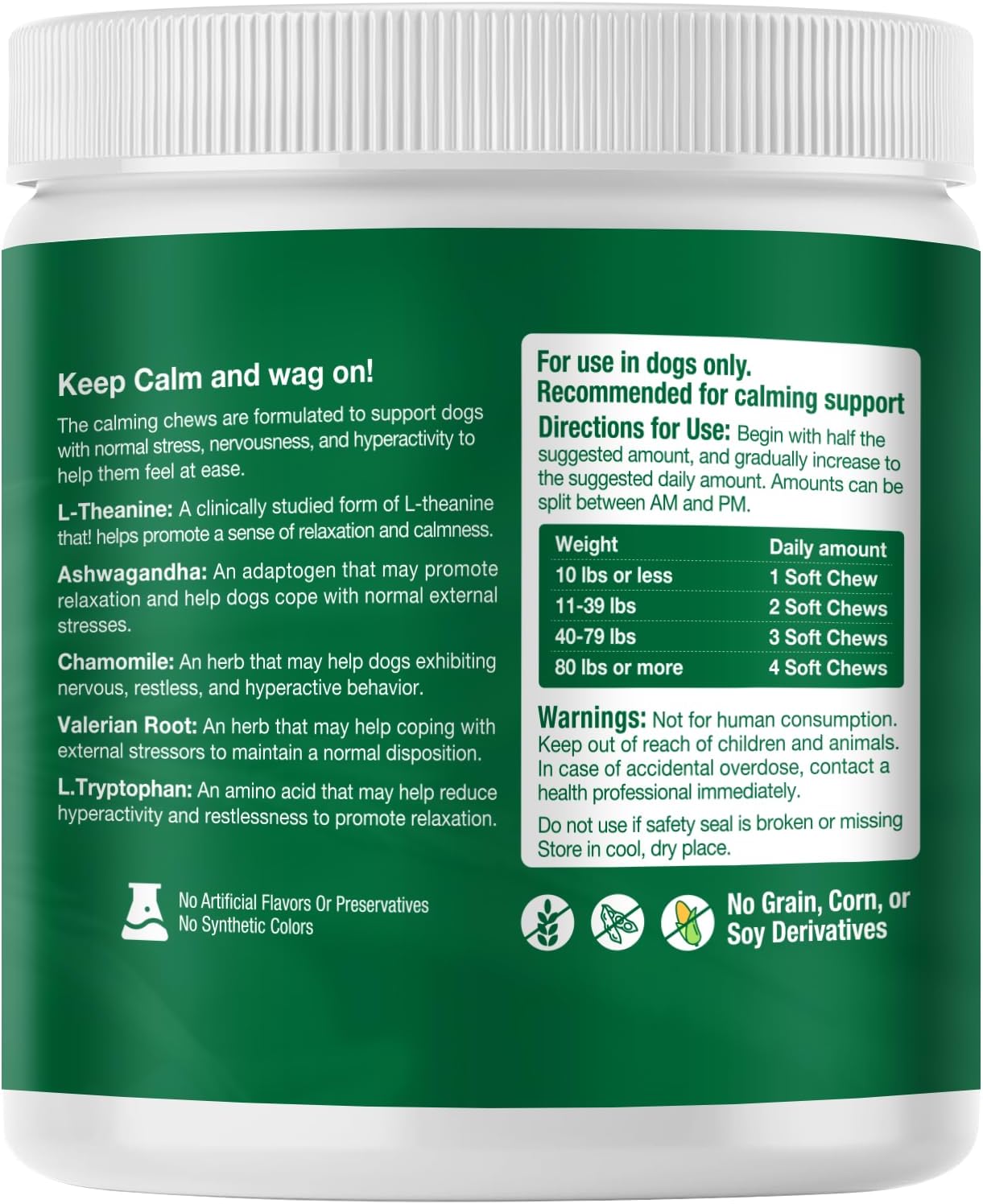 Corgi Calming Chews for Dogs - Supports Relief from Separation, Corgi Barking