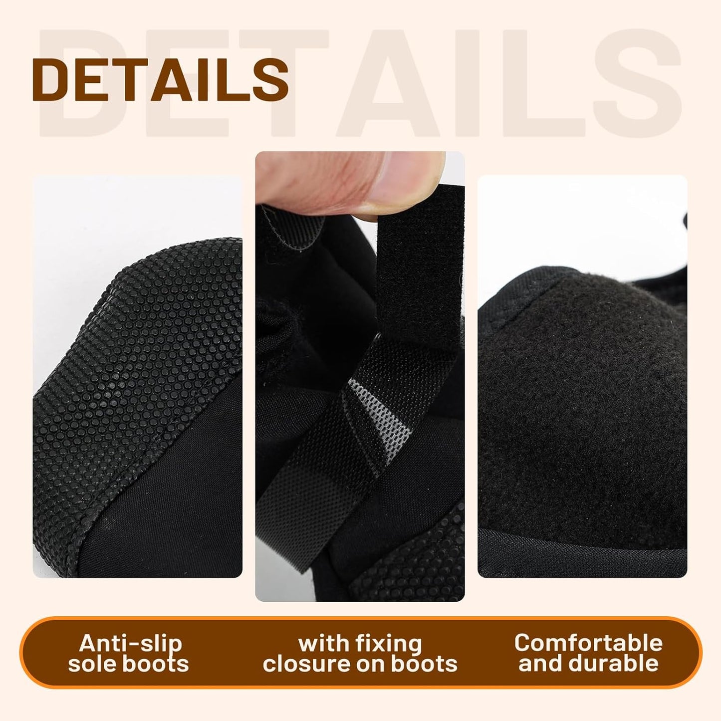 Dog Recovery Boot for Injured Paws - Breathable Dog Shoes with Non-Slip Sole & Self-Adhesive Strap, Dog Bootie to Protect Wounds from Licking, Dirt, and Infection - for Small to Medium Dogs