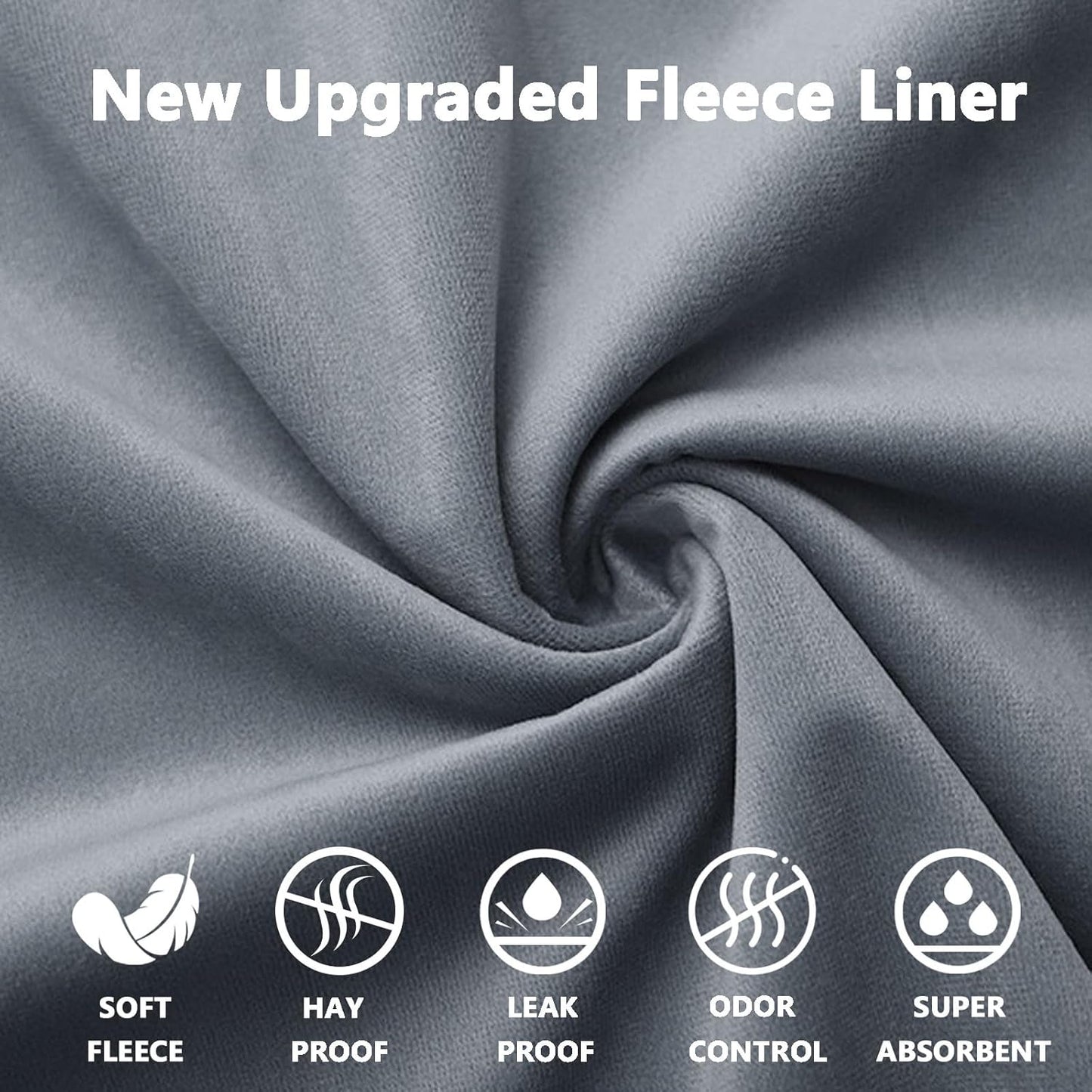 Guinea Pig Fleece Bedding, 24X36in 2Pack, Easy Clean & Super Absorbent & Odor Control & Waterproof Reusable Guinea Pig Cage Liner for Guinea Pig, Dog, Small Animal, Rabbit, Bunny, Chinchilla